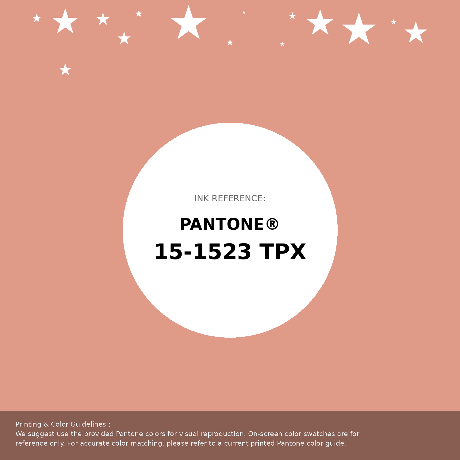 Beautiful Pantone swatch artwork featuring Pantone 15-1523 Tpx Shrimp Color | Hex color Code #e09a88. Professional color swatch design perfect for designers and color enthusiasts. #pantone #colorswatch #designresource #e09a88