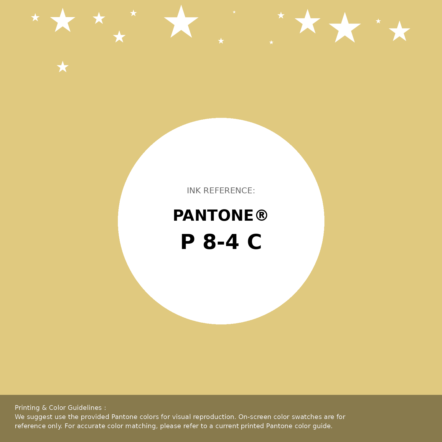 Beautiful Pantone swatch artwork featuring Pantone P 8-4 C Color | Hex color Code #e0c97f. Professional color swatch design perfect for designers and color enthusiasts. #pantone #colorswatch #designresource #e0c97f