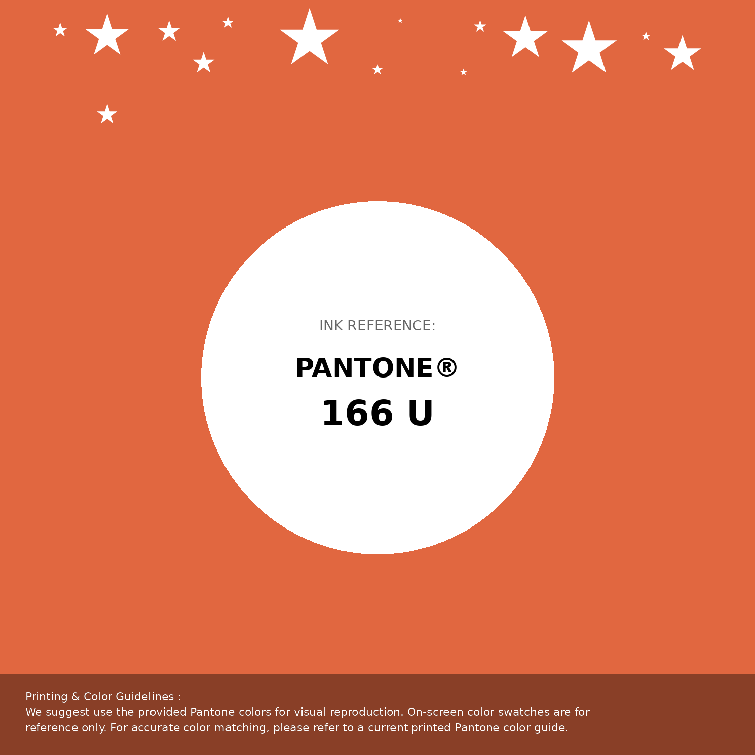 Beautiful Pantone swatch artwork featuring Pantone 166 U Color | Hex color Code #e16740. Professional color swatch design perfect for designers and color enthusiasts. #pantone #colorswatch #designresource #e16740