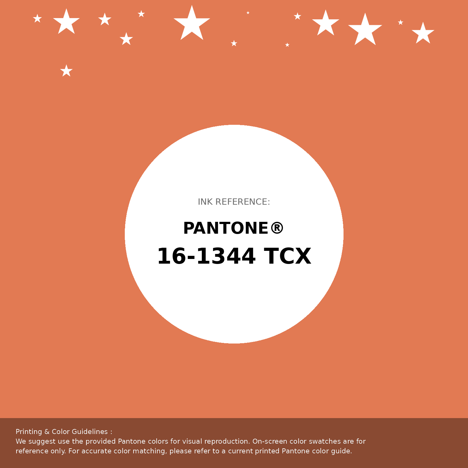 Beautiful Pantone swatch artwork featuring Pantone 16-1344 Tcx Dusty Orange Color | Hex color Code #e27a53. Professional color swatch design perfect for designers and color enthusiasts. #pantone #colorswatch #designresource #e27a53