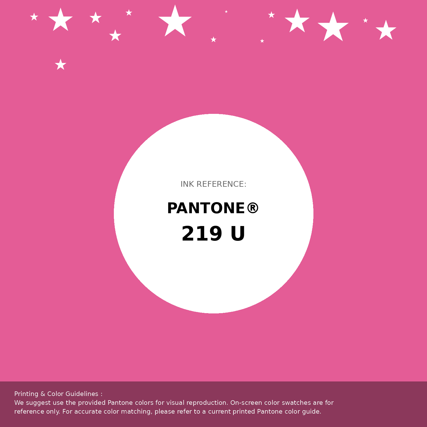 Beautiful Pantone swatch artwork featuring Pantone 219 U Color | Hex color Code #e45c96. Professional color swatch design perfect for designers and color enthusiasts. #pantone #colorswatch #designresource #e45c96