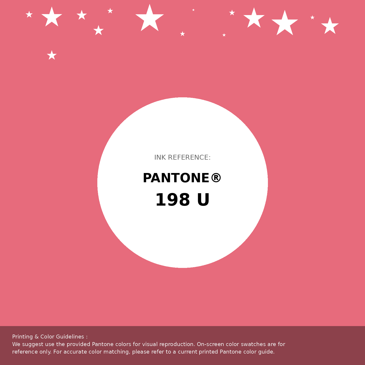 Beautiful Pantone swatch artwork featuring Pantone 198 U Color | Hex color Code #e76b7c. Professional color swatch design perfect for designers and color enthusiasts. #pantone #colorswatch #designresource #e76b7c