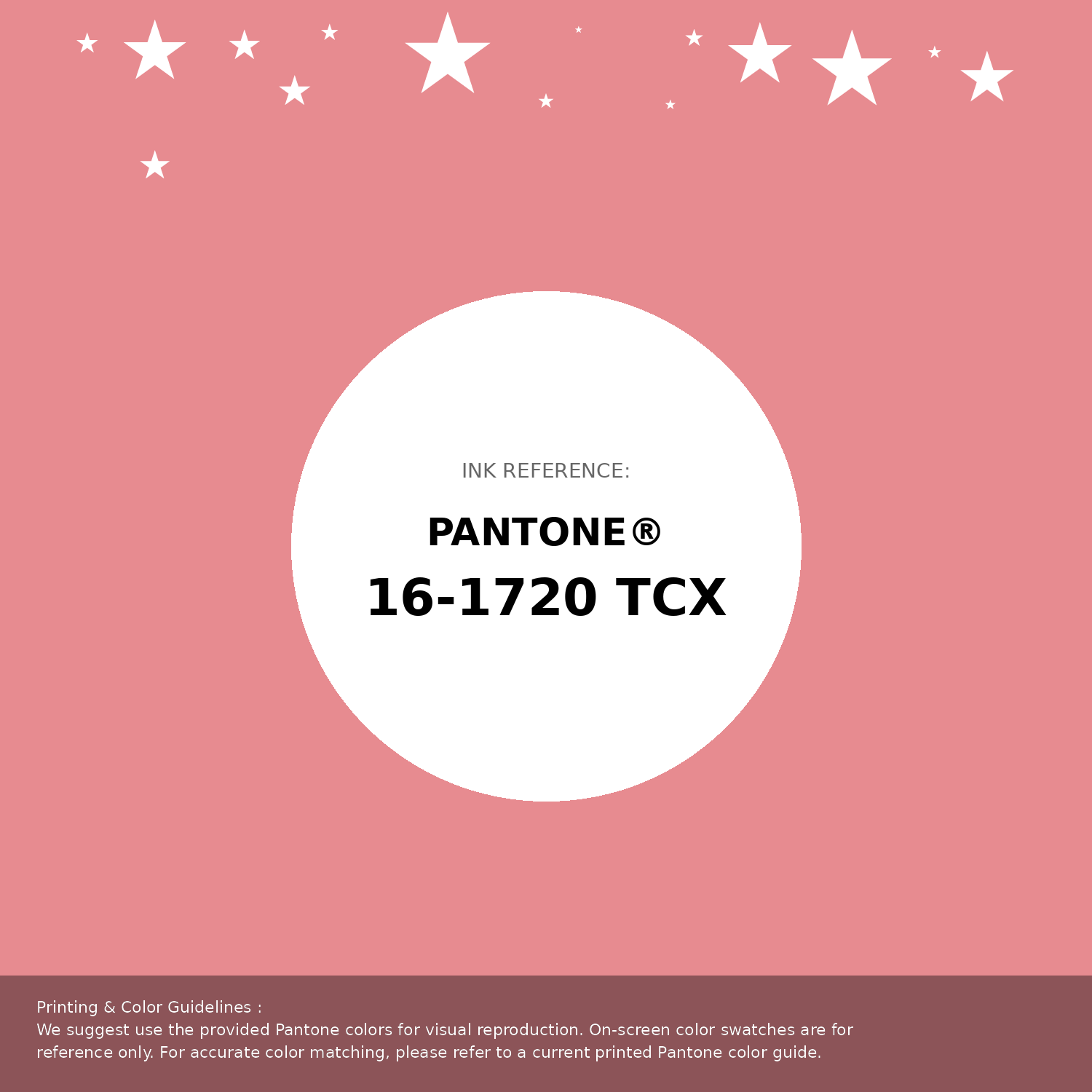 Beautiful Pantone swatch artwork featuring Pantone 16-1720 Tcx Strawberry Ice Color | Hex color Code #e78b90. Professional color swatch design perfect for designers and color enthusiasts. #pantone #colorswatch #designresource #e78b90
