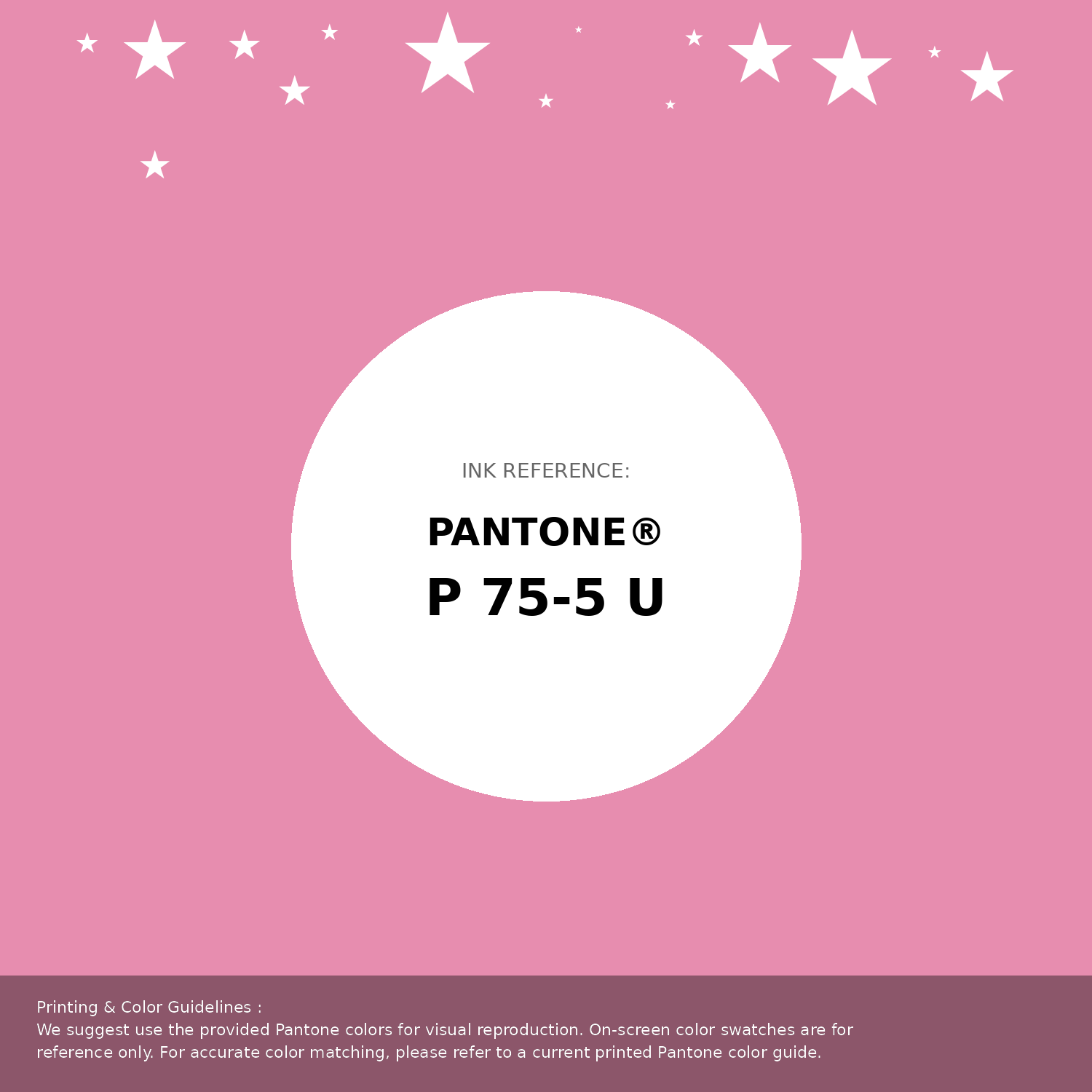 Beautiful Pantone swatch artwork featuring Pantone P 75-5 U Color | Hex color Code #e78daf. Professional color swatch design perfect for designers and color enthusiasts. #pantone #colorswatch #designresource #e78daf