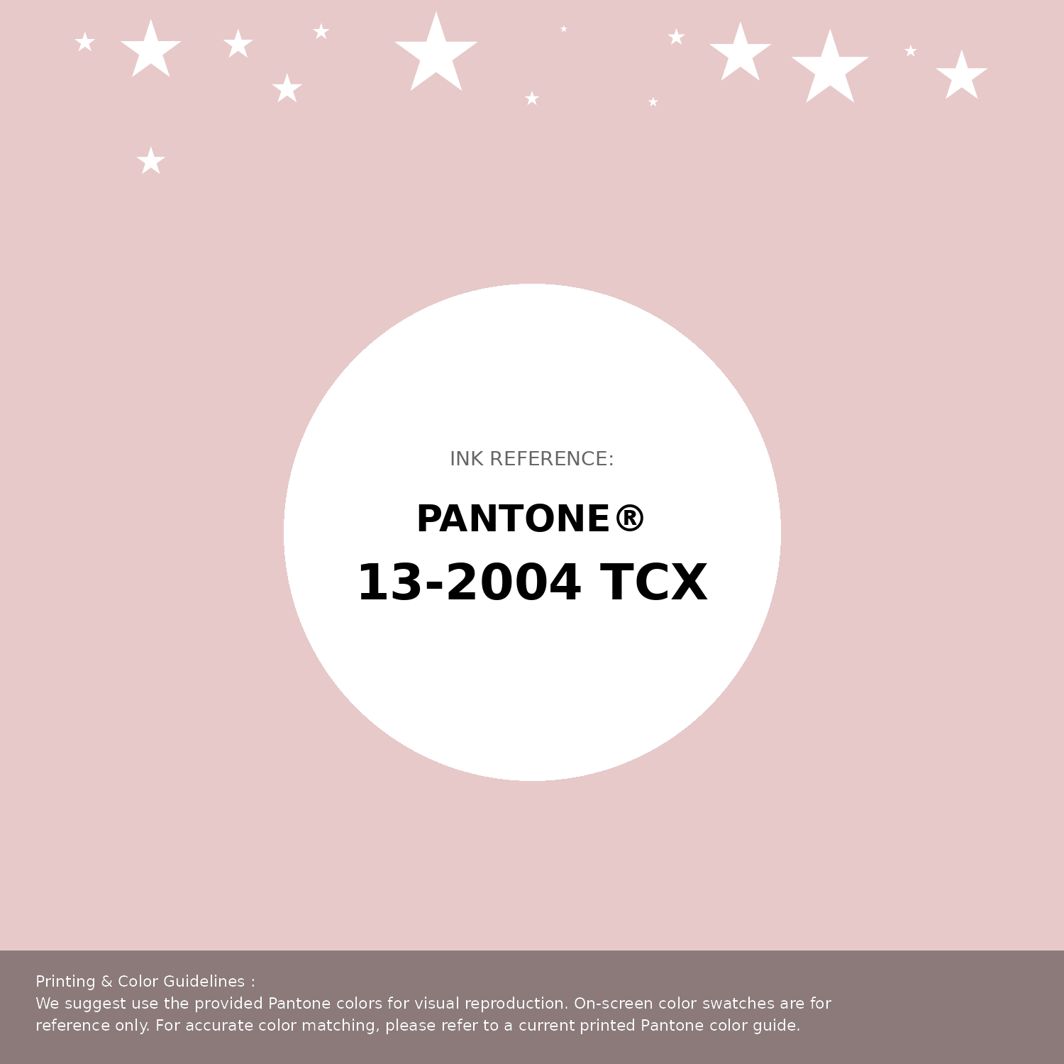 Beautiful Pantone swatch artwork featuring Pantone 13-2004 Tcx Potpourri Color | Hex color Code #e7c9ca. Professional color swatch design perfect for designers and color enthusiasts. #pantone #colorswatch #designresource #e7c9ca
