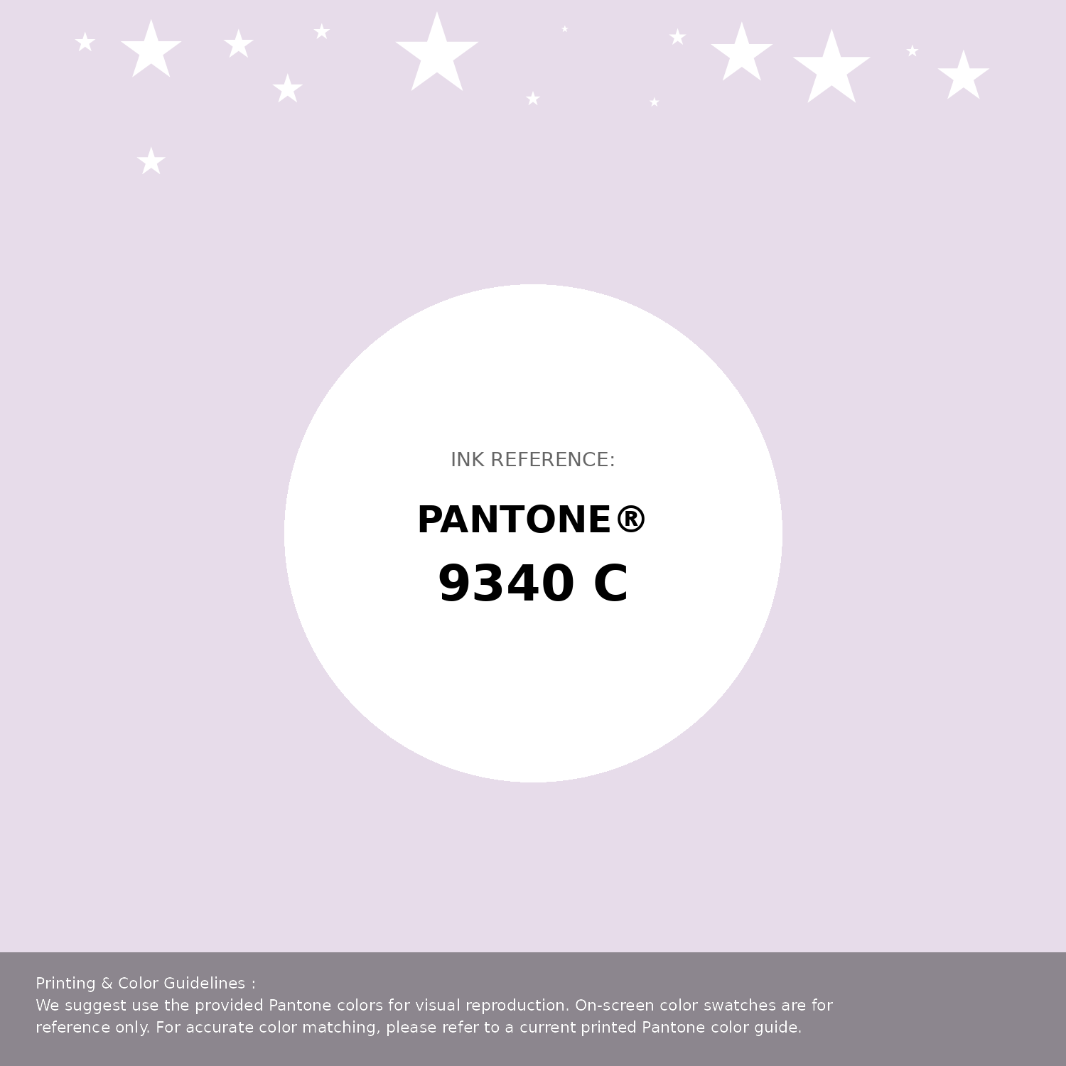 Beautiful Pantone swatch artwork featuring Pantone 9340 C Color | Hex color Code #e7dcea. Professional color swatch design perfect for designers and color enthusiasts. #pantone #colorswatch #designresource #e7dcea