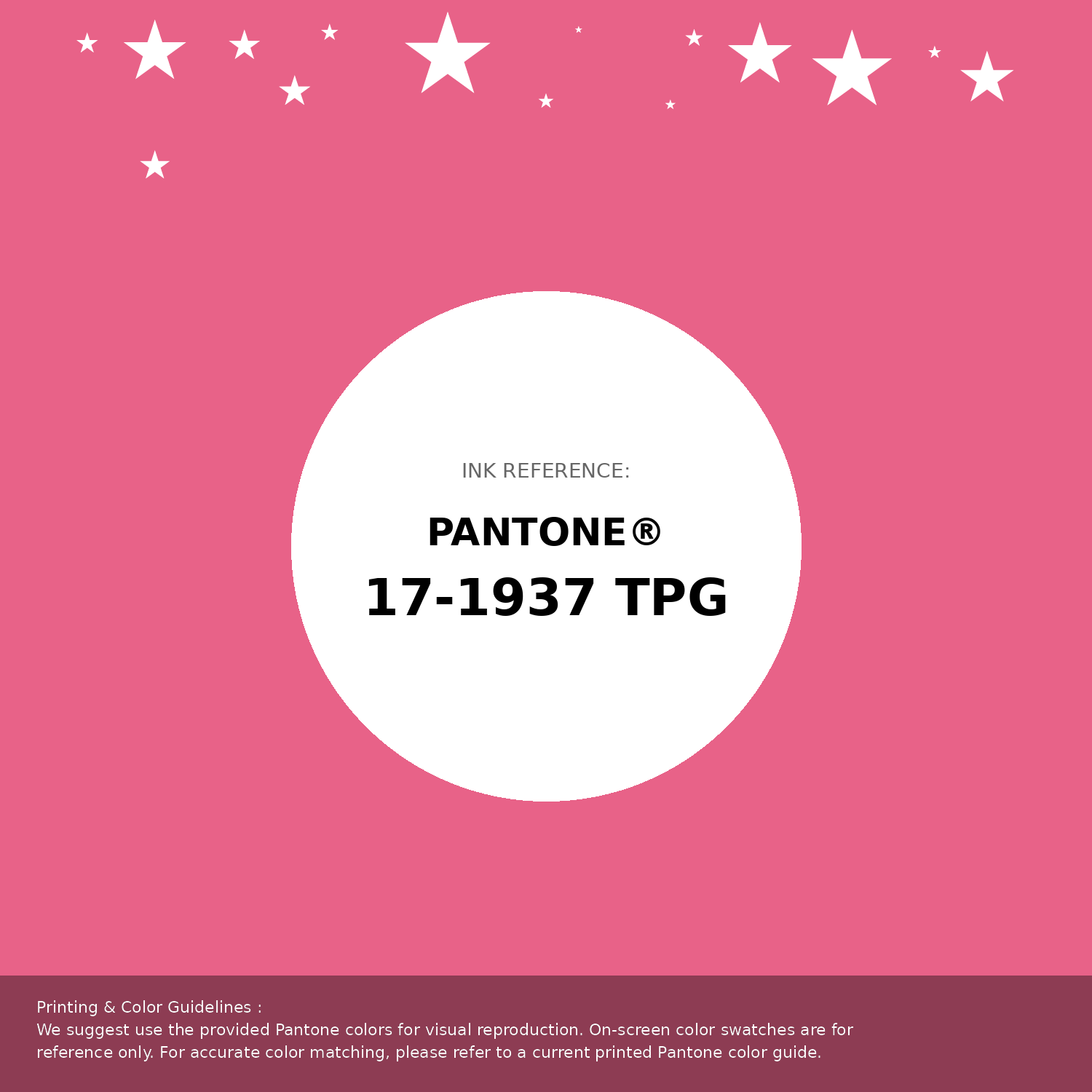 Beautiful Pantone swatch artwork featuring Pantone 17-1937 Tpg Hot Pink Color | Hex color Code #e86288. Professional color swatch design perfect for designers and color enthusiasts. #pantone #colorswatch #designresource #e86288