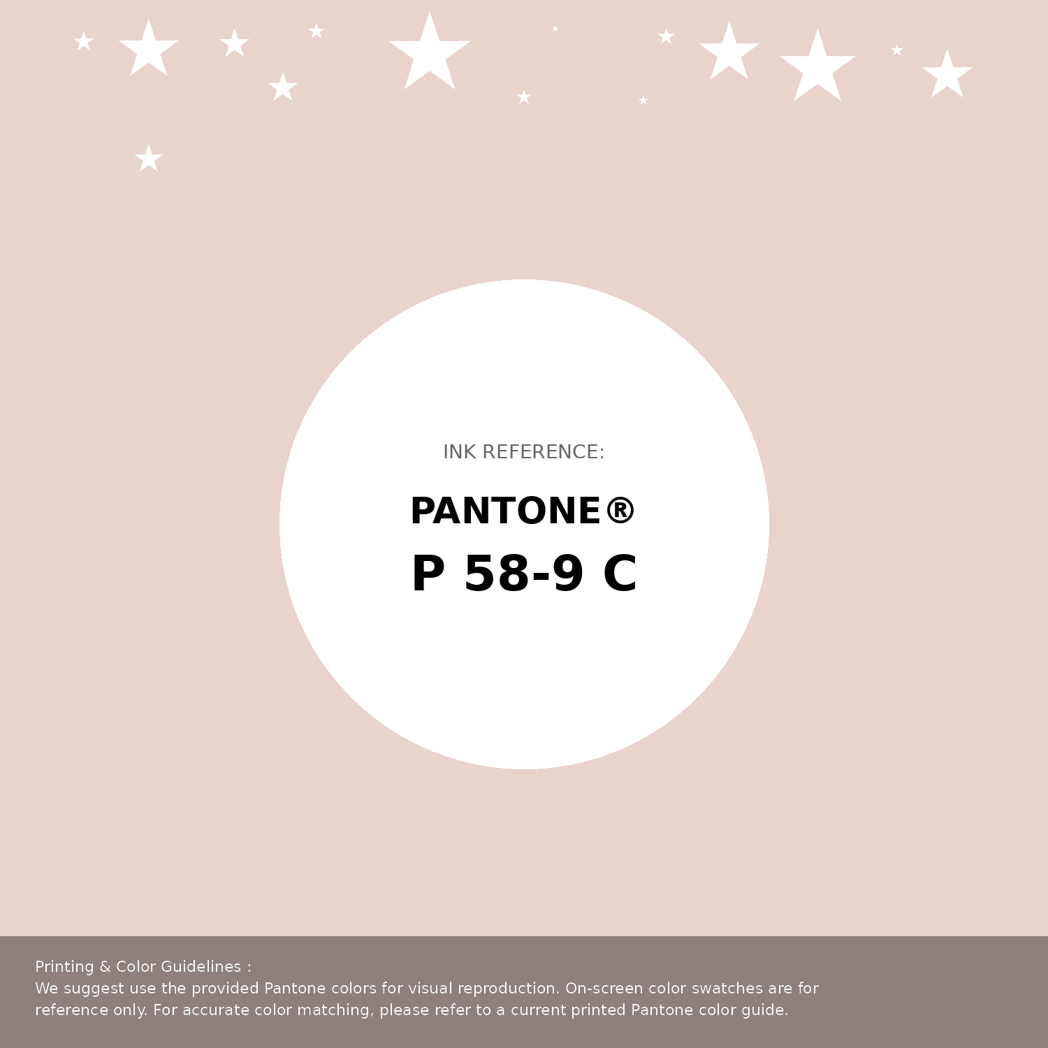 Beautiful Pantone swatch artwork featuring Pantone P 58-9 C Color | Hex color Code #e8d3cd. Professional color swatch design perfect for designers and color enthusiasts. #pantone #colorswatch #designresource #e8d3cd