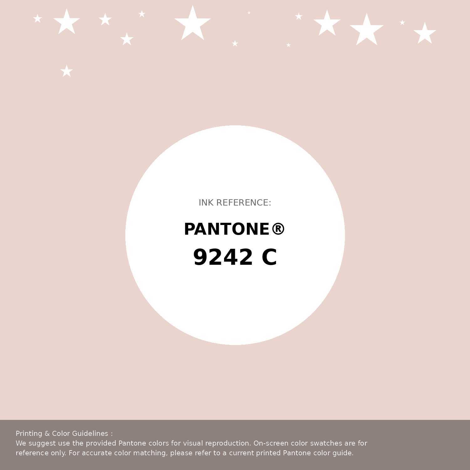 Beautiful Pantone swatch artwork featuring Pantone 9242 C Color | Hex color Code #e9d5cd. Professional color swatch design perfect for designers and color enthusiasts. #pantone #colorswatch #designresource #e9d5cd
