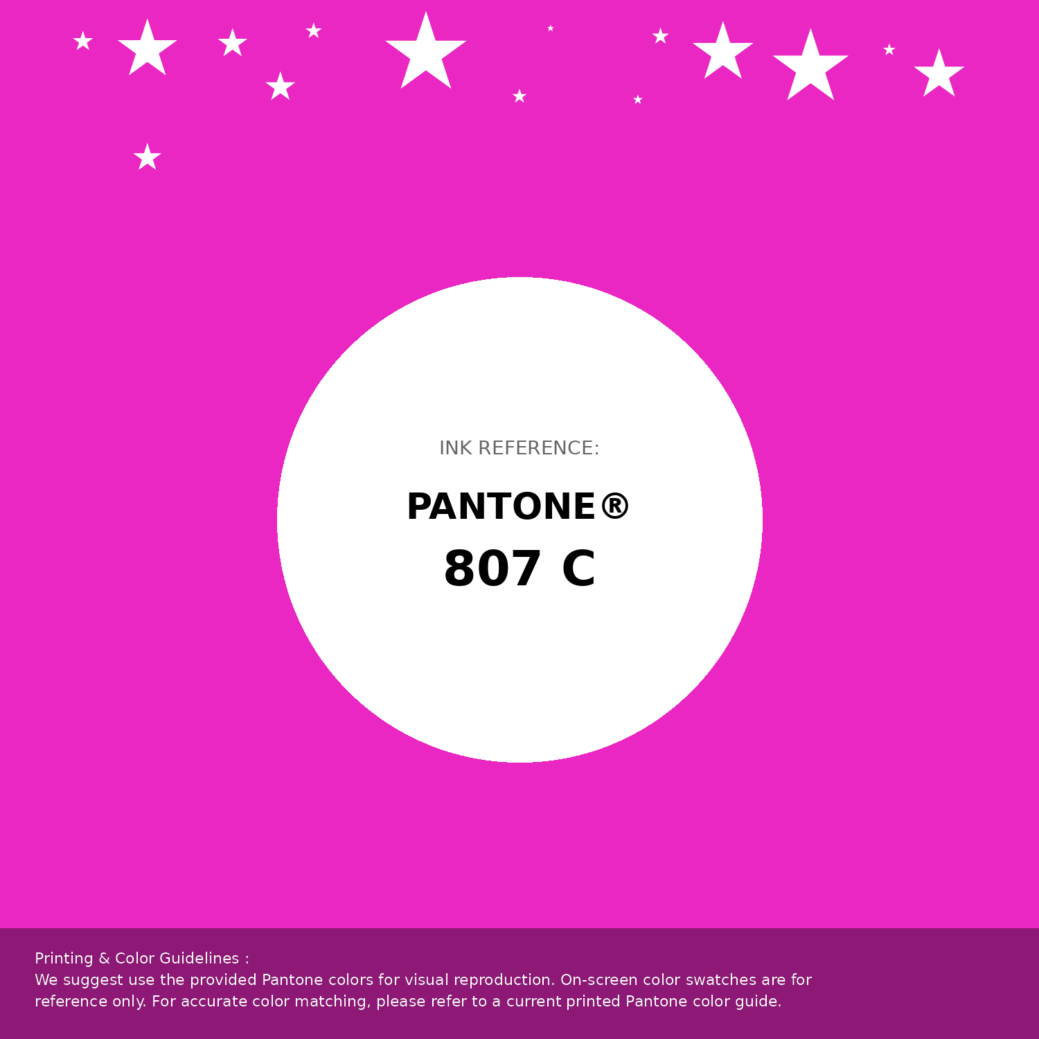 Beautiful Pantone swatch artwork featuring Pantone 807 C Color | Hex color Code #ea27c2. Professional color swatch design perfect for designers and color enthusiasts. #pantone #colorswatch #designresource #ea27c2