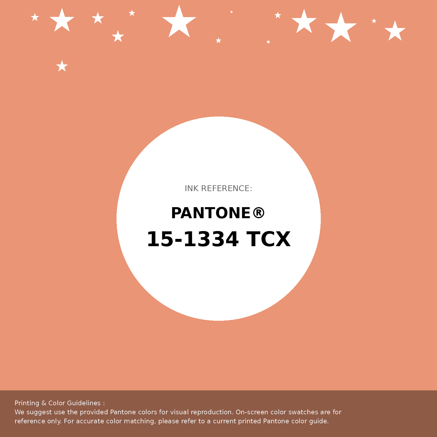 Beautiful Pantone swatch artwork featuring Pantone 15-1334 Tcx Shell Coral Color | Hex color Code #ea9575. Professional color swatch design perfect for designers and color enthusiasts. #pantone #colorswatch #designresource #ea9575