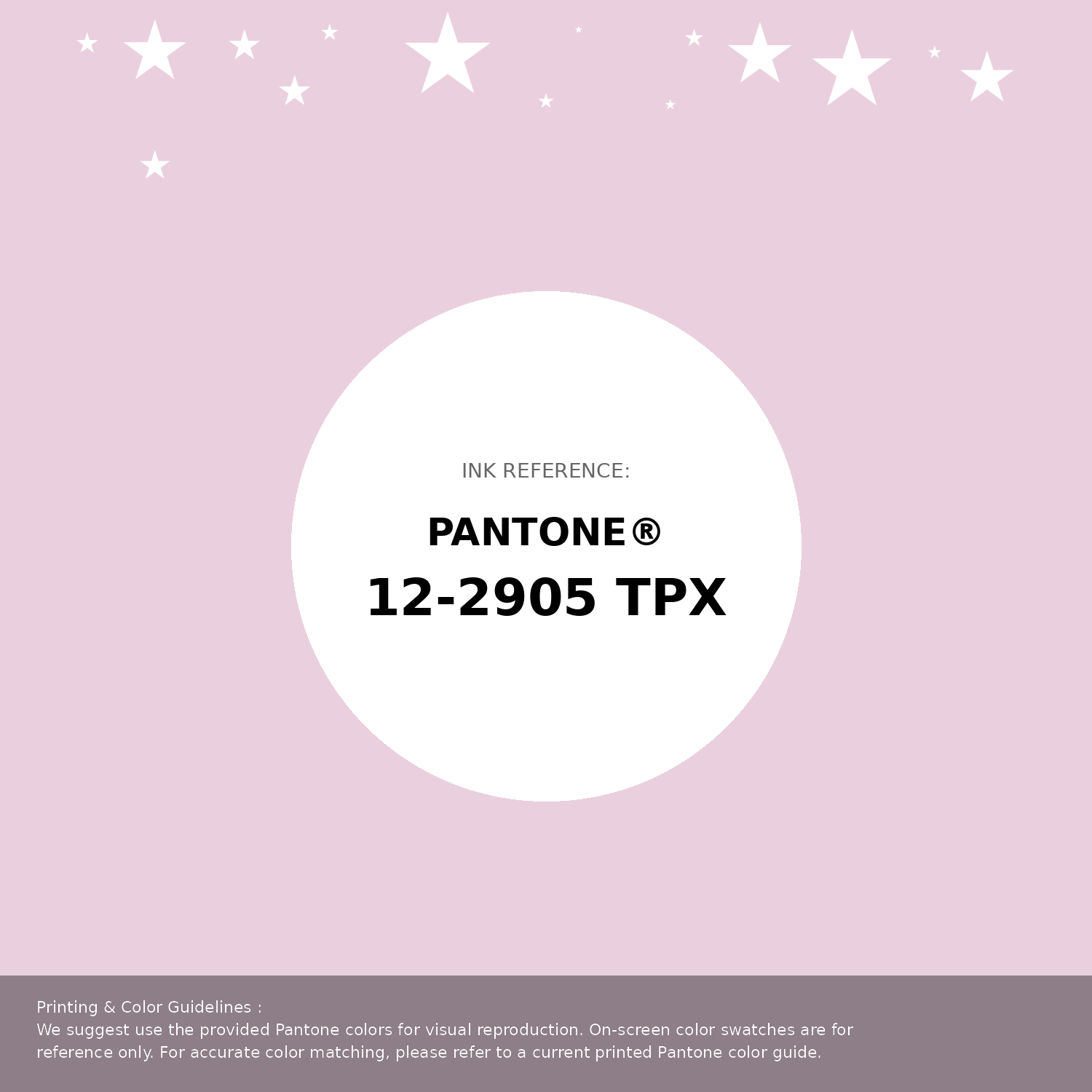 Beautiful Pantone swatch artwork featuring Pantone 12-2905 Tpx Cradle Pink Color | Hex color Code #ead0de. Professional color swatch design perfect for designers and color enthusiasts. #pantone #colorswatch #designresource #ead0de