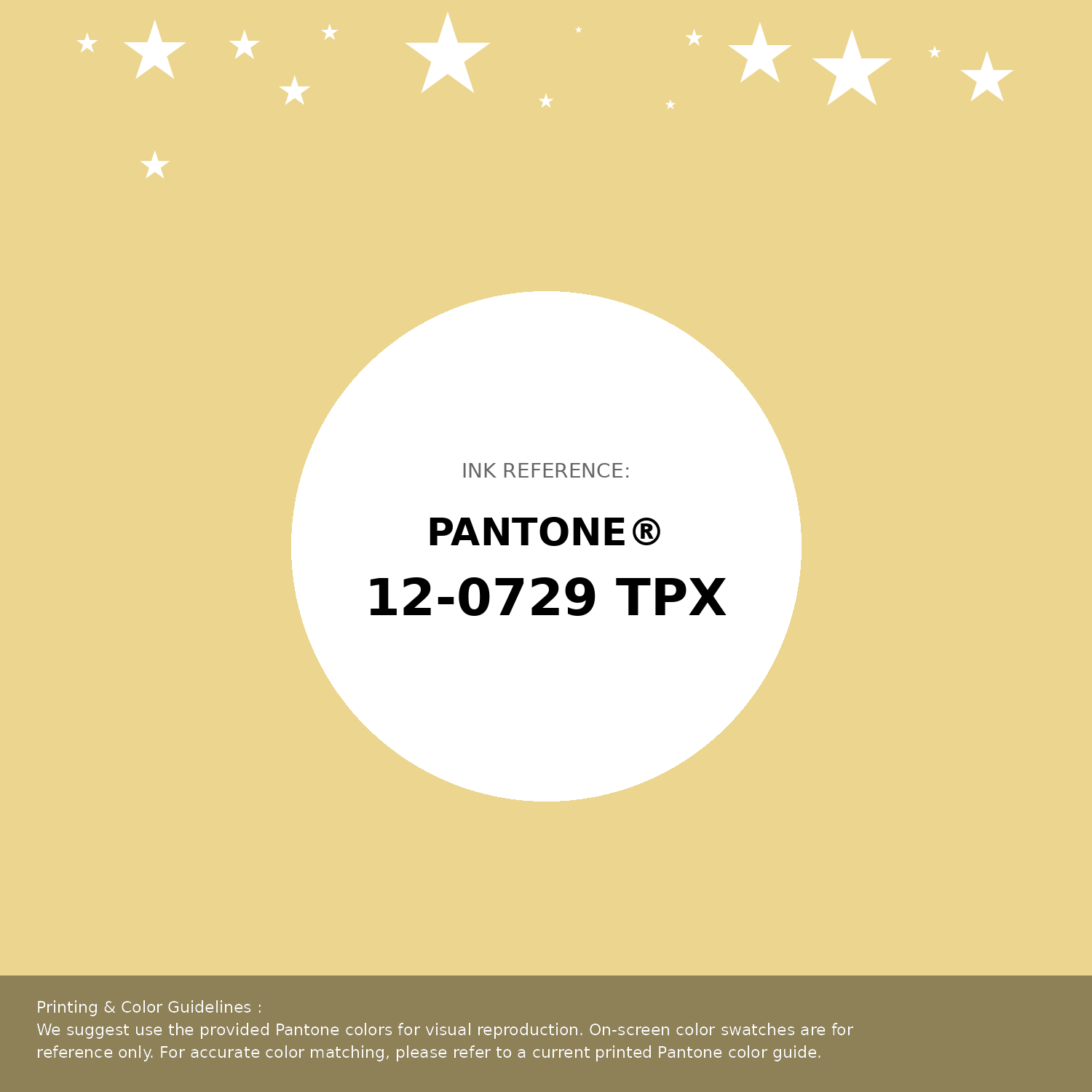 Beautiful Pantone swatch artwork featuring Pantone 12-0729 Tpx Sundress Color | Hex color Code #ebd58f. Professional color swatch design perfect for designers and color enthusiasts. #pantone #colorswatch #designresource #ebd58f