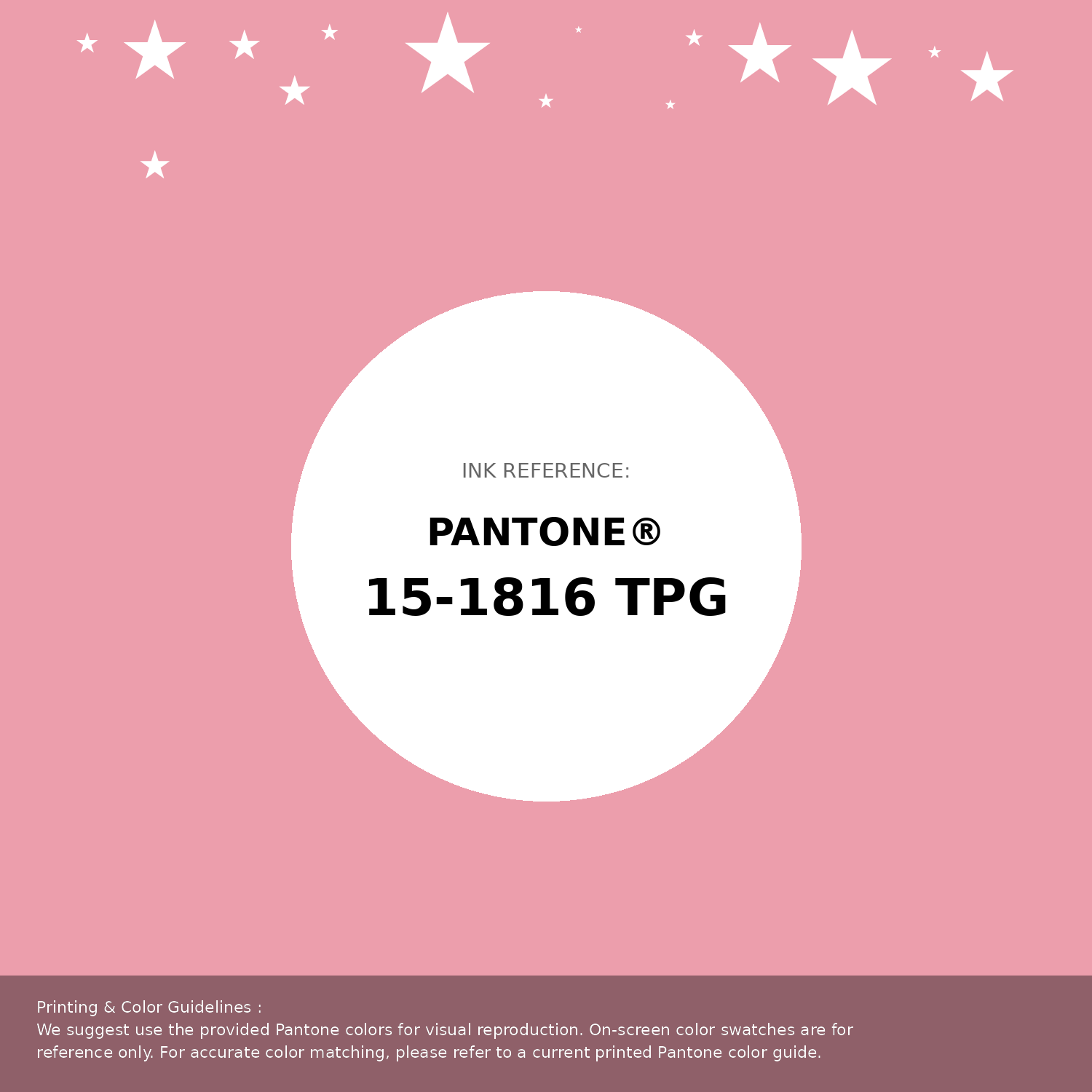 Beautiful Pantone swatch artwork featuring Pantone 15-1816 Tpg Peony Color | Hex color Code #ec9eac. Professional color swatch design perfect for designers and color enthusiasts. #pantone #colorswatch #designresource #ec9eac