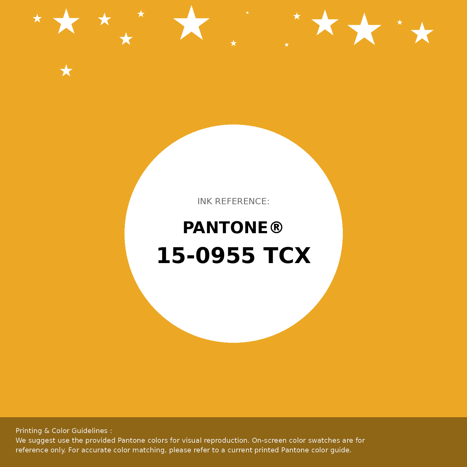 Hex Color #eca825 | Printing Match PANTONE 15-0955 TCX | Color