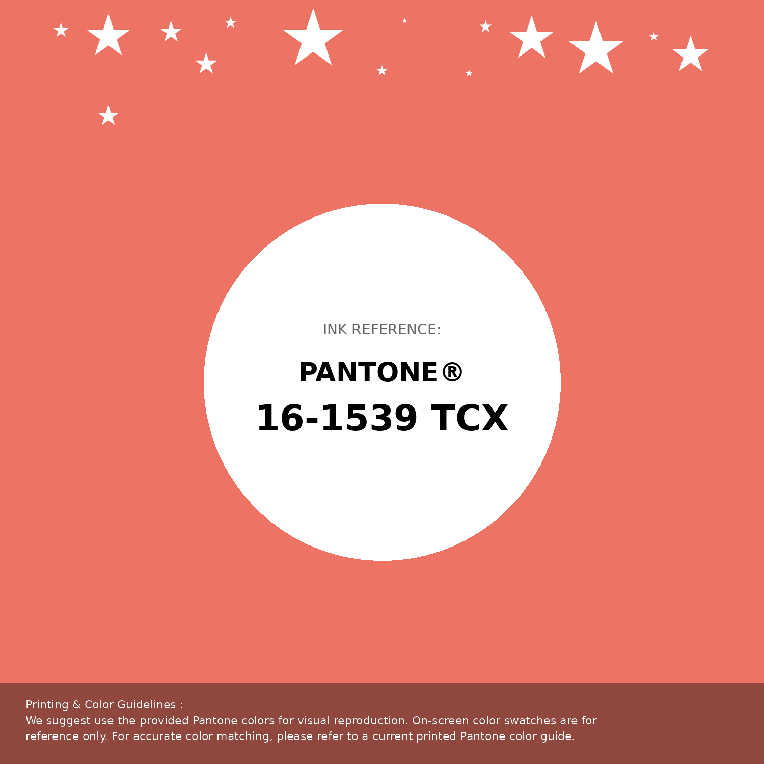 Hex Color #ed7464 | Printing Match PANTONE 16-1539 TCX | Color