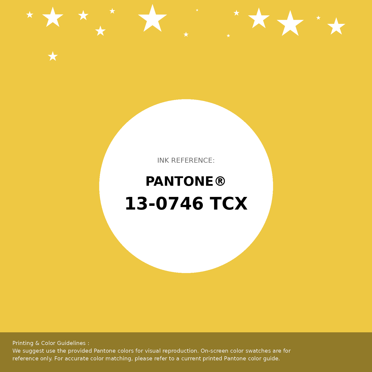 Beautiful Pantone swatch artwork featuring Pantone 13-0746 Tcx Maize Color | Hex color Code #eec843. Professional color swatch design perfect for designers and color enthusiasts. #pantone #colorswatch #designresource #eec843