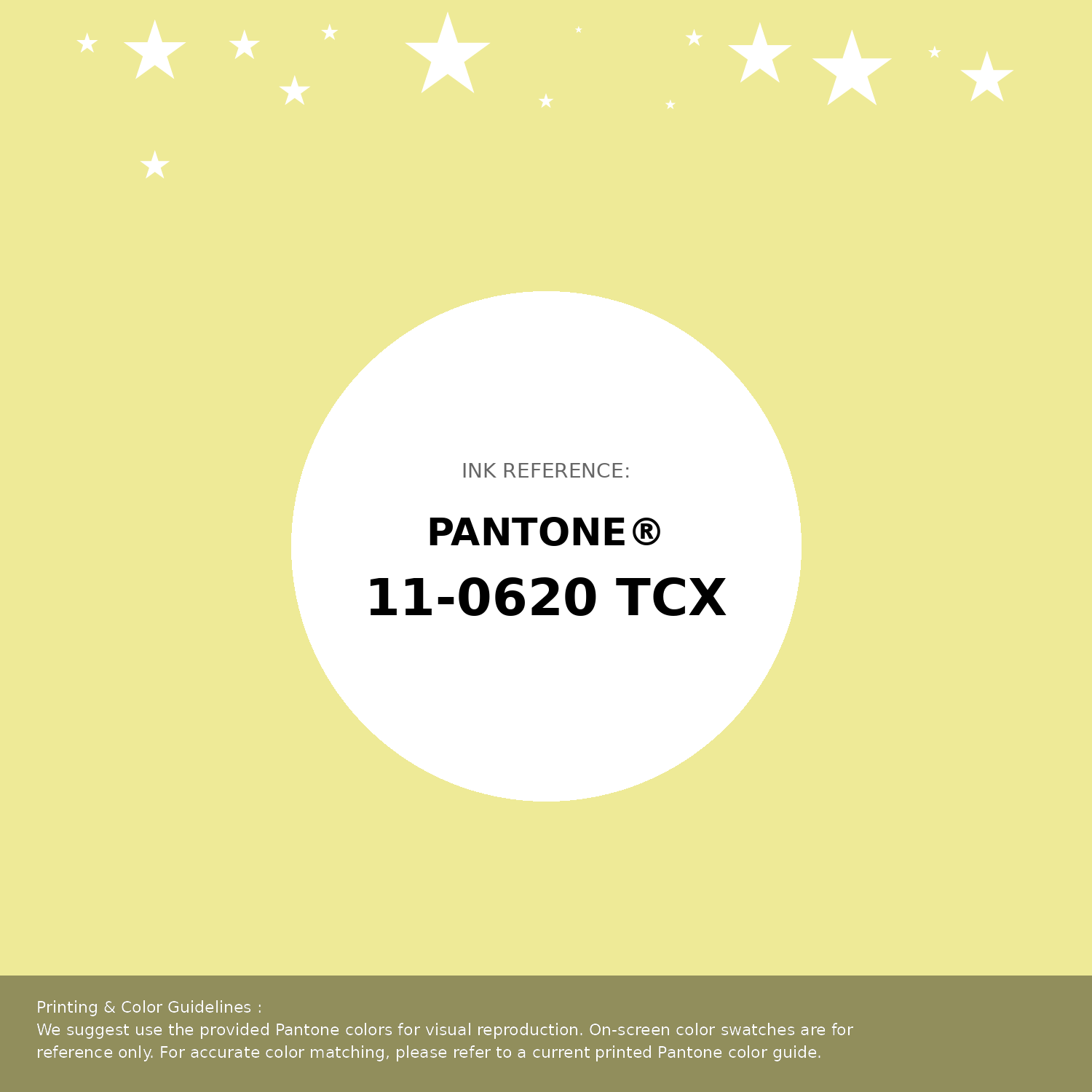 Beautiful Pantone swatch artwork featuring Pantone 11-0620 Tcx Elfin Yellow Color | Hex color Code #eeea97. Professional color swatch design perfect for designers and color enthusiasts. #pantone #colorswatch #designresource #eeea97