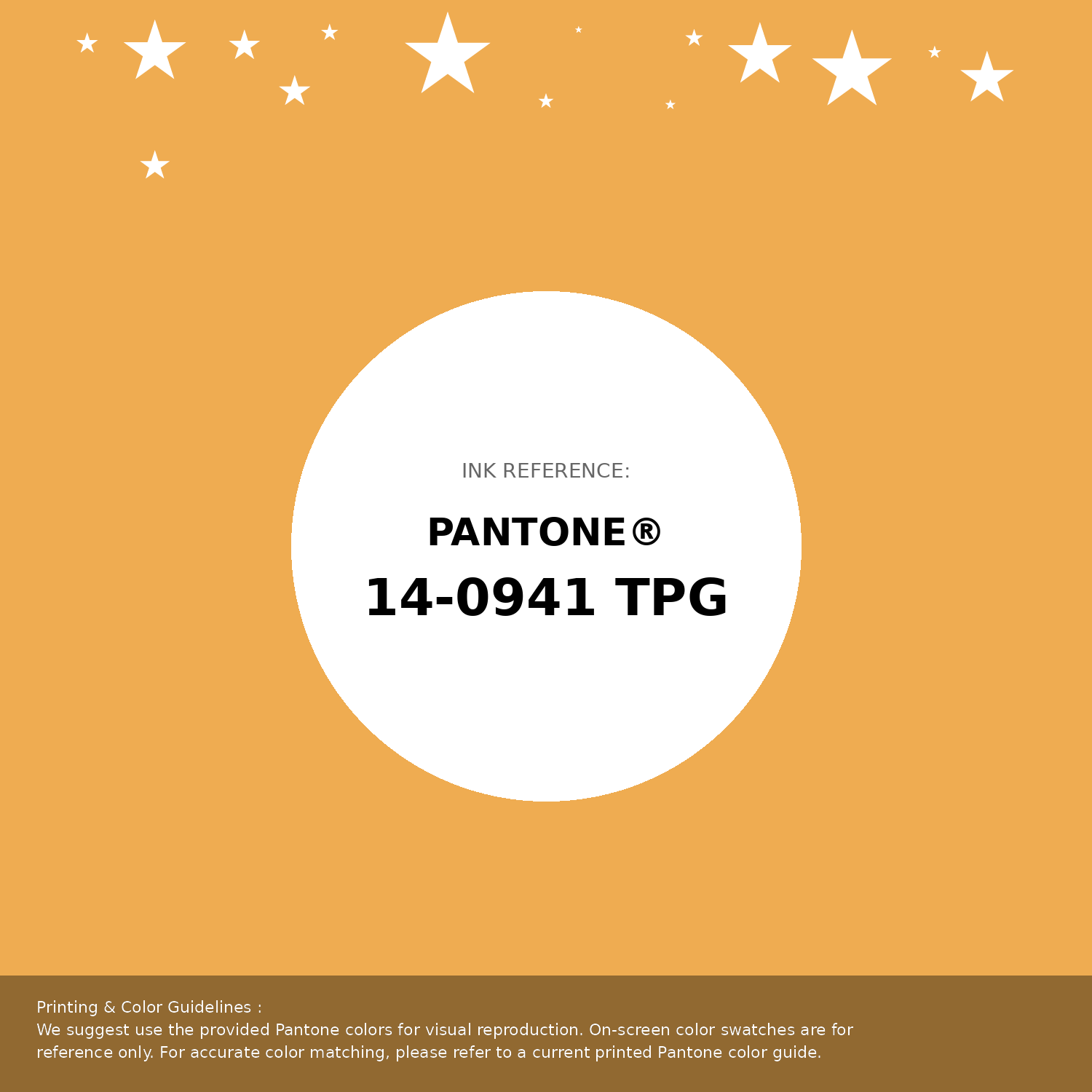 Beautiful Pantone swatch artwork featuring Pantone 14-0941 Tpg Beeswax Color | Hex color Code #efac51. Professional color swatch design perfect for designers and color enthusiasts. #pantone #colorswatch #designresource #efac51