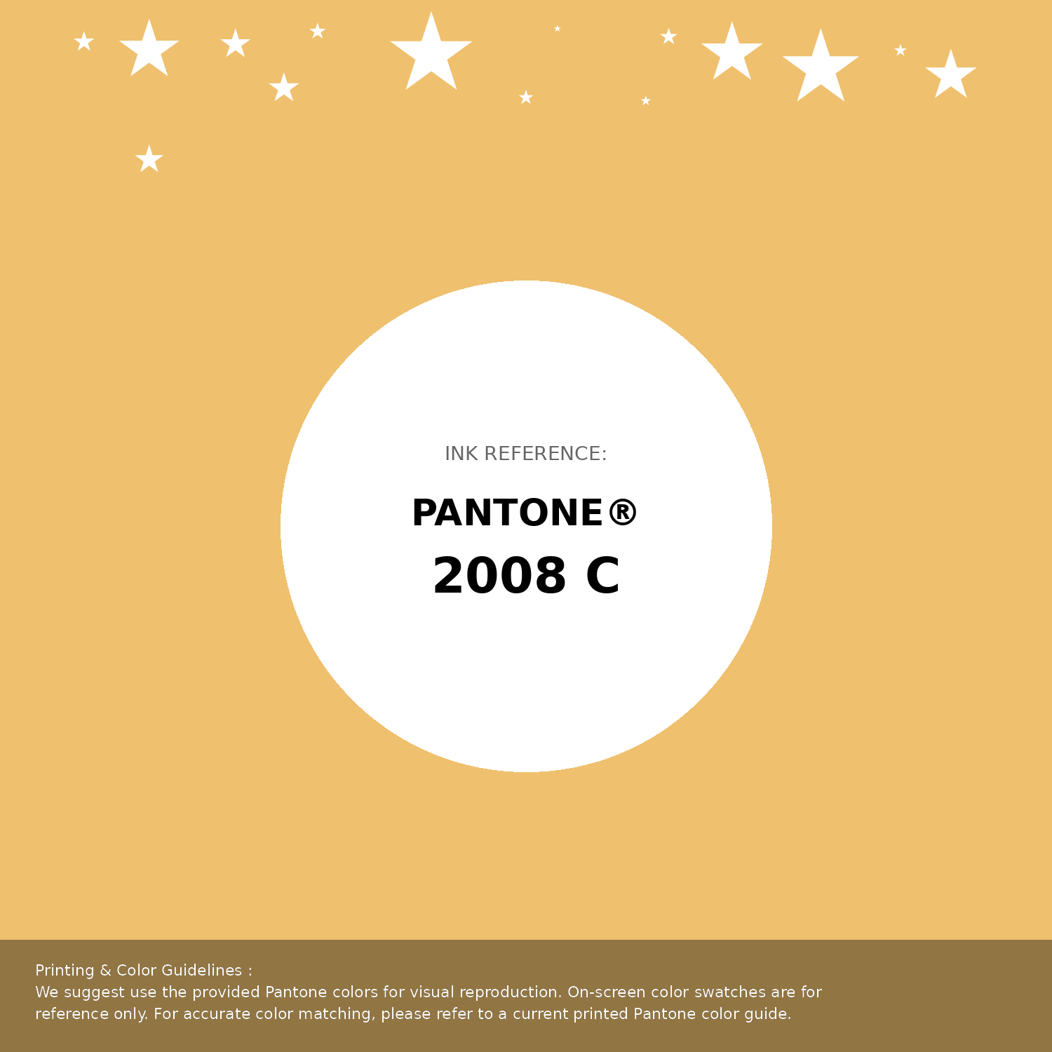 Beautiful Pantone swatch artwork featuring Pantone 2008 C Color | Hex color Code #efc06e. Professional color swatch design perfect for designers and color enthusiasts. #pantone #colorswatch #designresource #efc06e