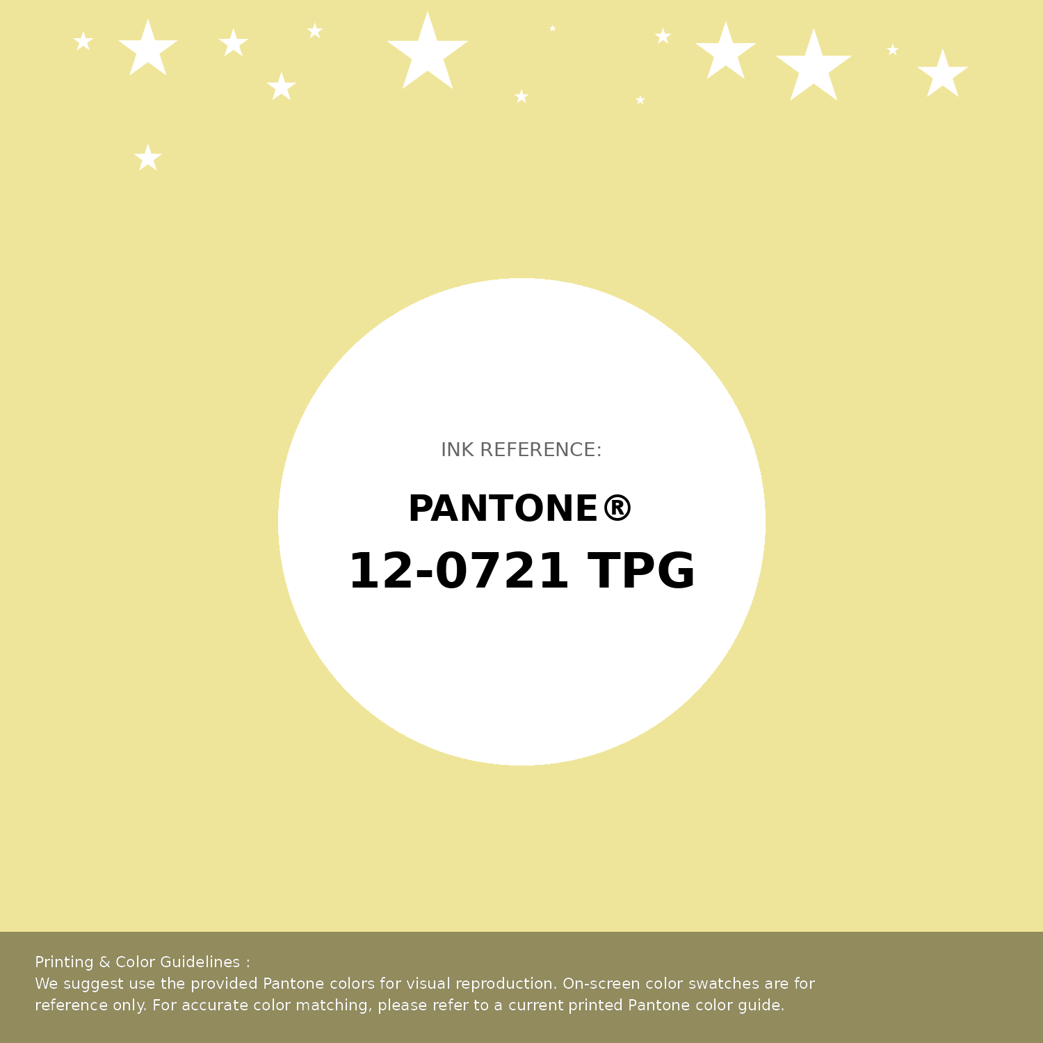 Beautiful Pantone swatch artwork featuring Pantone 12-0721 Tpg Lemonade Color | Hex color Code #efe59a. Professional color swatch design perfect for designers and color enthusiasts. #pantone #colorswatch #designresource #efe59a
