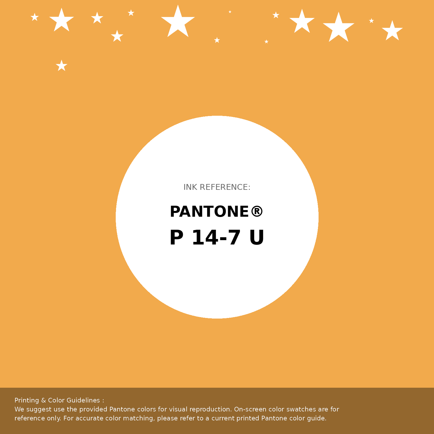 Beautiful Pantone swatch artwork featuring Pantone P 14-7 U Color | Hex color Code #f2aa4c. Professional color swatch design perfect for designers and color enthusiasts. #pantone #colorswatch #designresource #f2aa4c