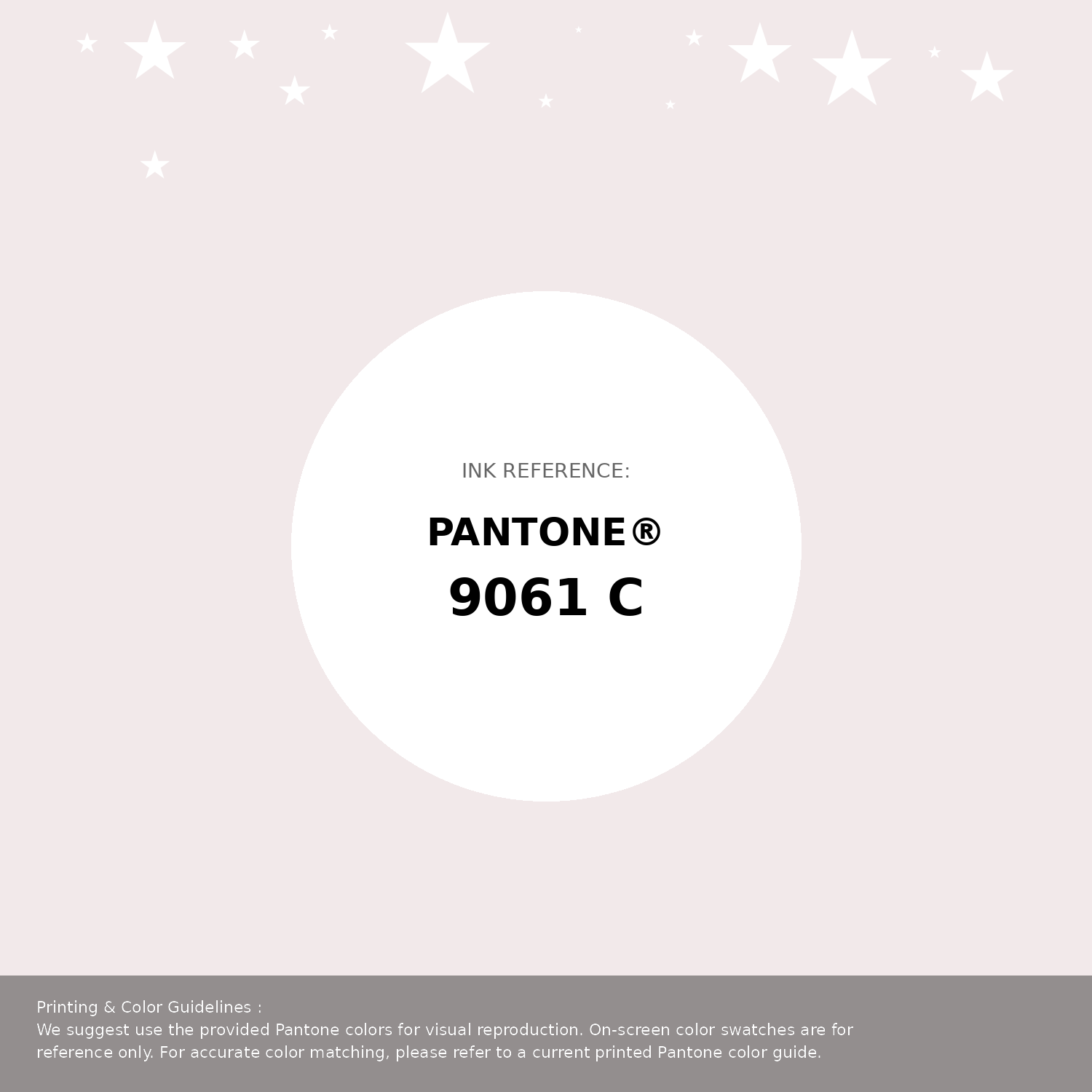 Beautiful Pantone swatch artwork featuring Pantone 9061 C Color | Hex color Code #f2e9ea. Professional color swatch design perfect for designers and color enthusiasts. #pantone #colorswatch #designresource #f2e9ea