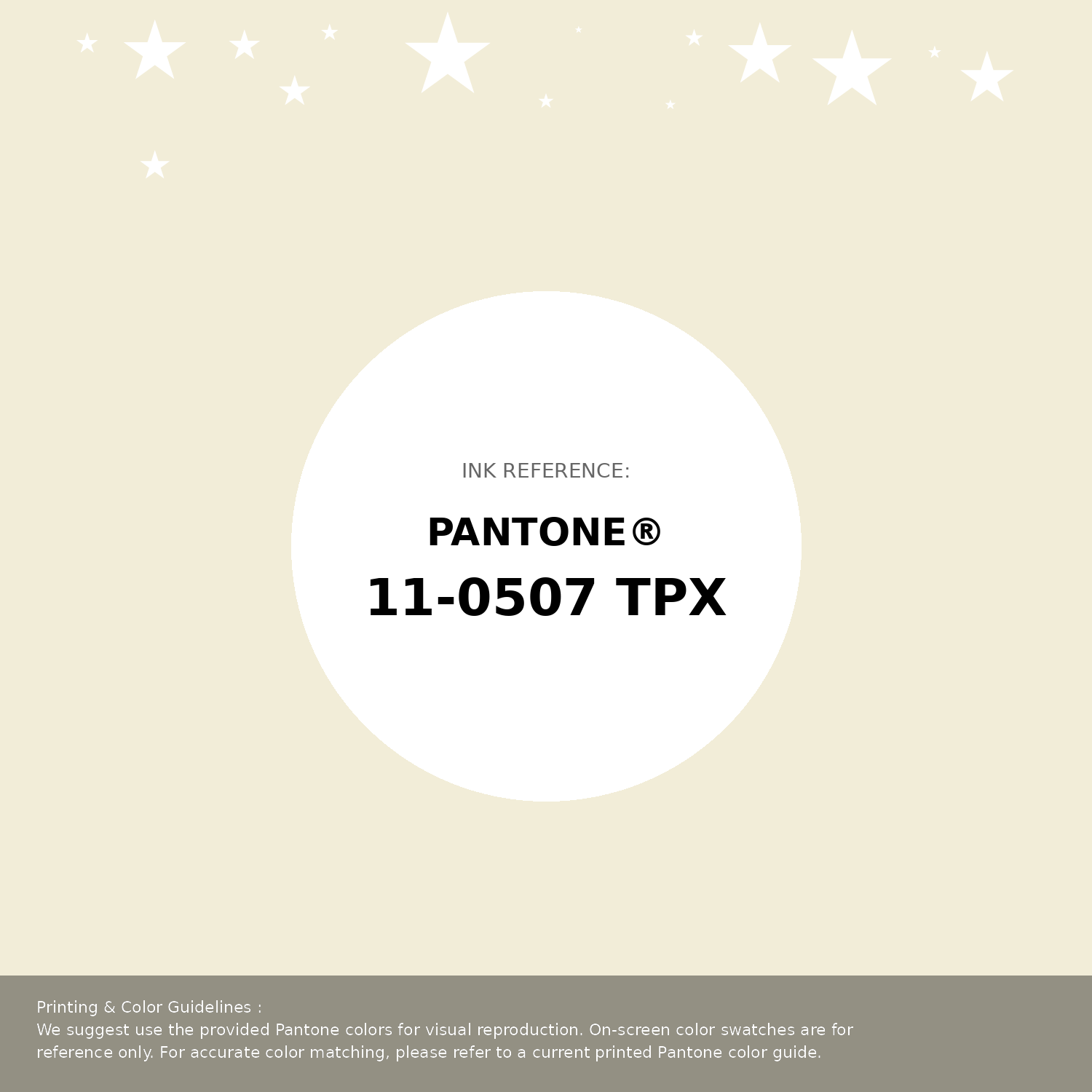 Beautiful Pantone swatch artwork featuring Pantone 11-0507 Tpx Winter White Color | Hex color Code #f2edd8. Professional color swatch design perfect for designers and color enthusiasts. #pantone #colorswatch #designresource #f2edd8