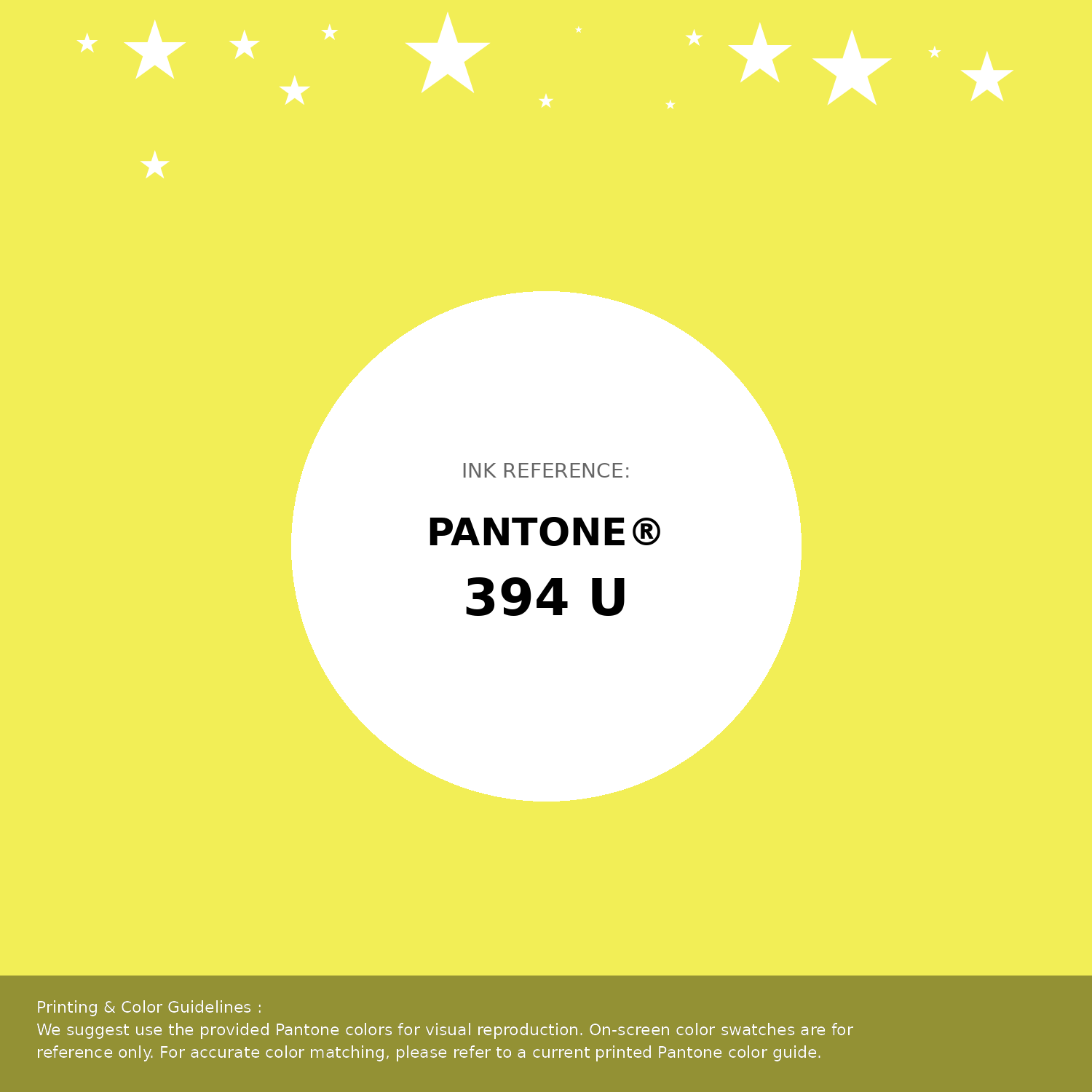 Beautiful Pantone swatch artwork featuring Pantone 394 U Color | Hex color Code #f2ee56. Professional color swatch design perfect for designers and color enthusiasts. #pantone #colorswatch #designresource #f2ee56