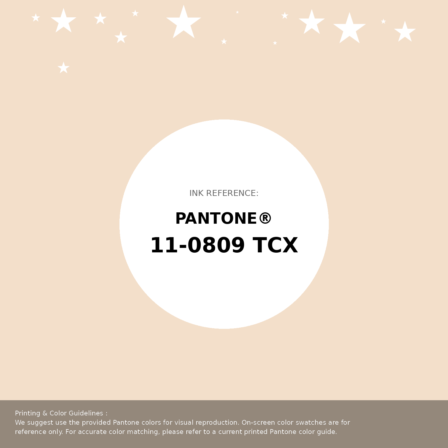 Beautiful Pantone swatch artwork featuring Pantone 11-0809 Tcx Ecru Color | Hex color Code #f3dfca. Professional color swatch design perfect for designers and color enthusiasts. #pantone #colorswatch #designresource #f3dfca
