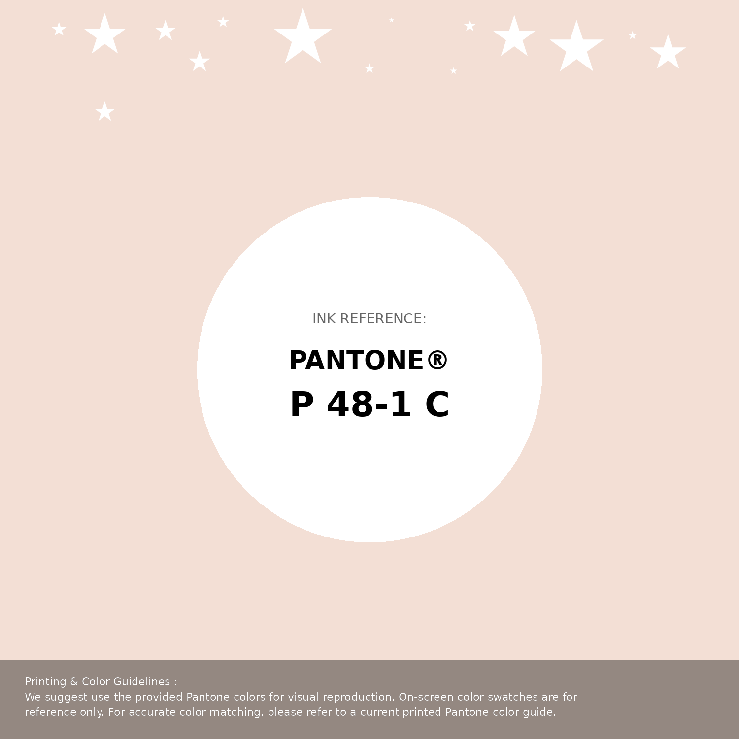 Beautiful Pantone swatch artwork featuring Pantone P 48-1 C Color | Hex color Code #f3dfd5. Professional color swatch design perfect for designers and color enthusiasts. #pantone #colorswatch #designresource #f3dfd5