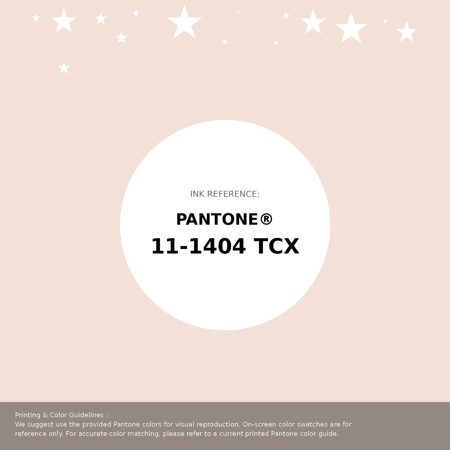Beautiful Pantone swatch artwork featuring Pantone 11-1404 Tcx Powder Puff Color | Hex color Code #f3e0d6. Professional color swatch design perfect for designers and color enthusiasts. #pantone #colorswatch #designresource #f3e0d6