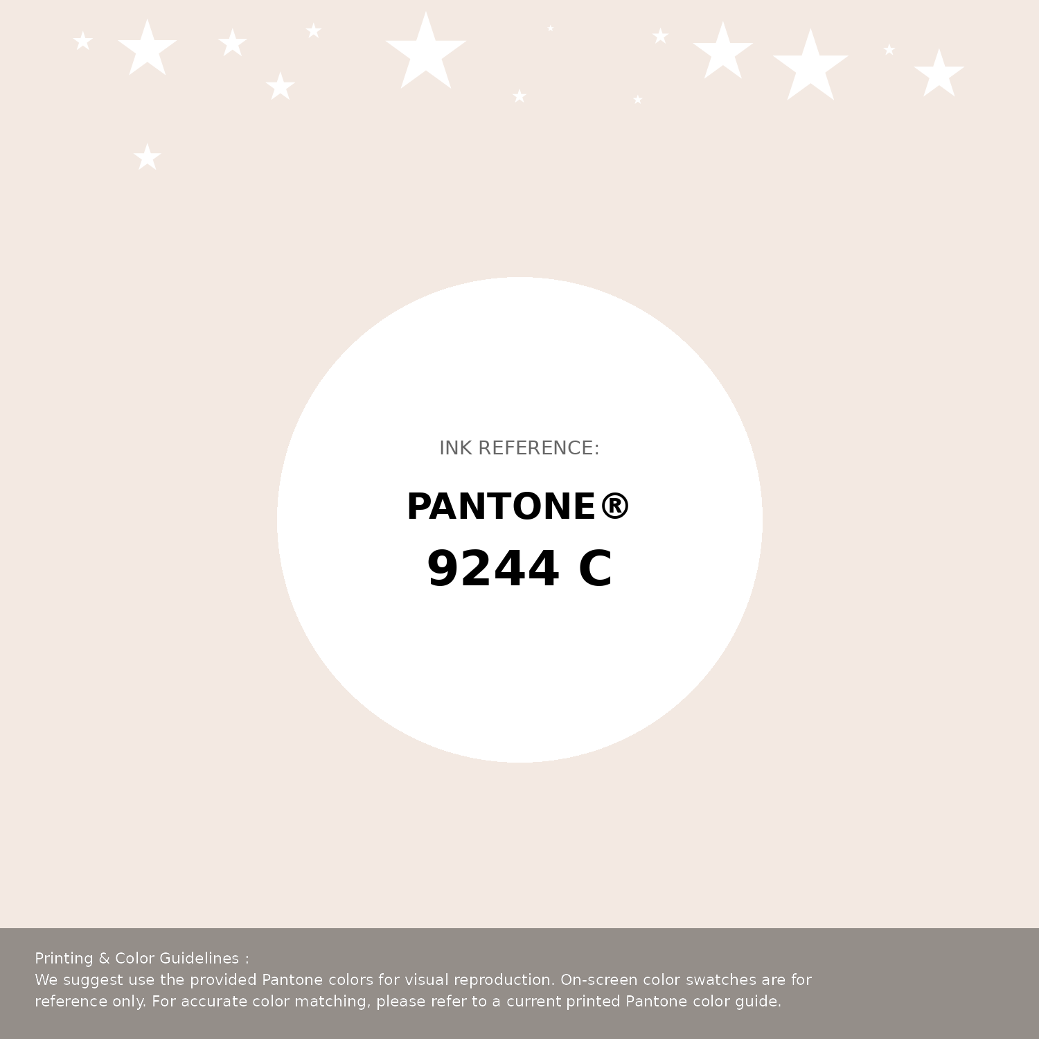 Beautiful Pantone swatch artwork featuring Pantone 9244 C Color | Hex color Code #f3e9e2. Professional color swatch design perfect for designers and color enthusiasts. #pantone #colorswatch #designresource #f3e9e2