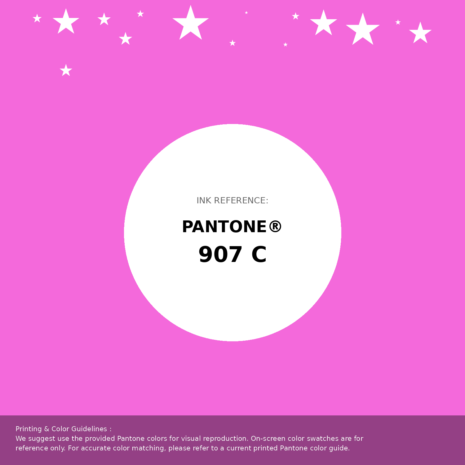 Beautiful Pantone swatch artwork featuring Pantone 907 C Color | Hex color Code #f469db. Professional color swatch design perfect for designers and color enthusiasts. #pantone #colorswatch #designresource #f469db