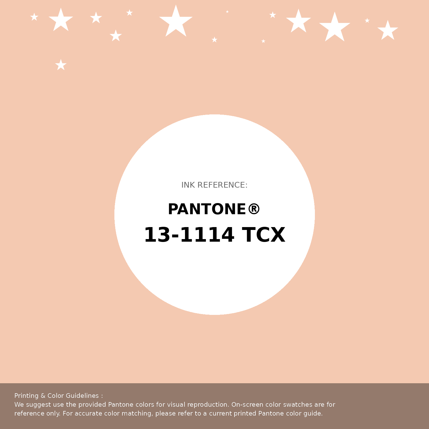 Beautiful Pantone swatch artwork featuring Pantone 13-1114 Tcx Bellini Color | Hex color Code #f4c9b1. Professional color swatch design perfect for designers and color enthusiasts. #pantone #colorswatch #designresource #f4c9b1