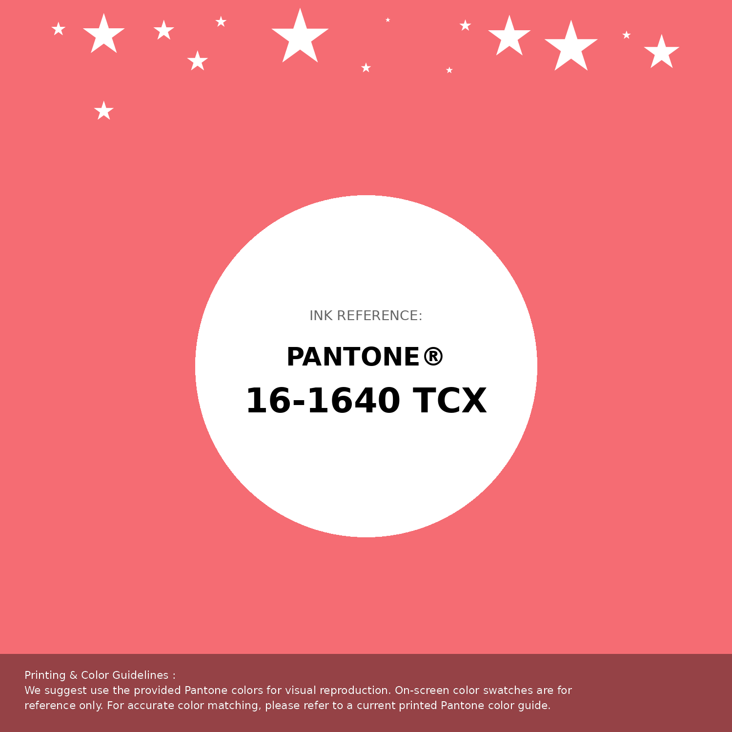 Beautiful Pantone swatch artwork featuring Pantone 16-1640 Tcx Sugar Coral Color | Hex color Code #f56c73. Professional color swatch design perfect for designers and color enthusiasts. #pantone #colorswatch #designresource #f56c73