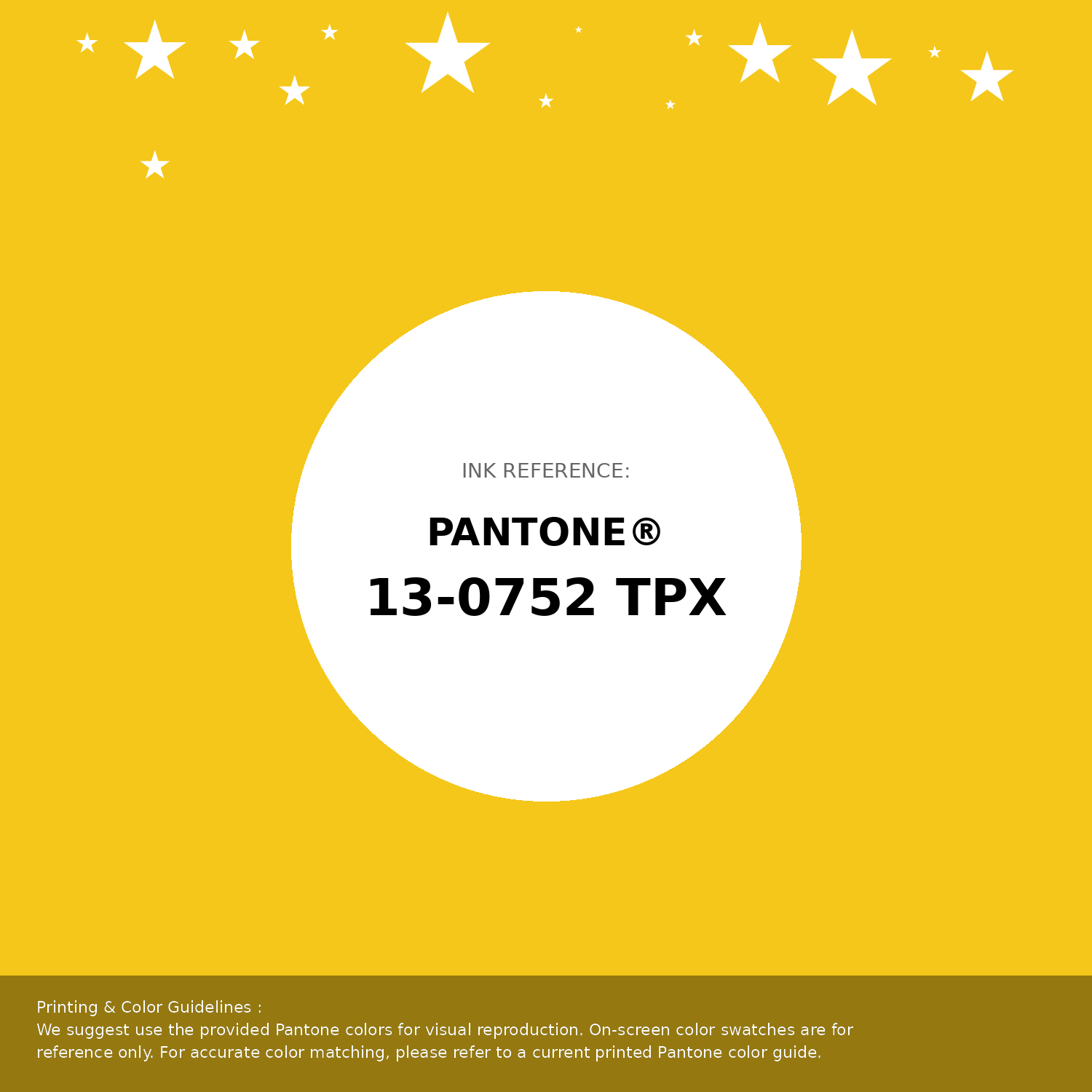 Beautiful Pantone swatch artwork featuring Pantone 13-0752 Tpx Lemon Color | Hex color Code #f5c71a. Professional color swatch design perfect for designers and color enthusiasts. #pantone #colorswatch #designresource #f5c71a