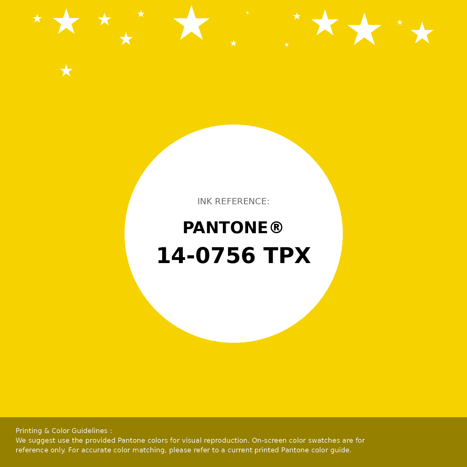 Beautiful Pantone swatch artwork featuring Pantone 14-0756 Tpx Empire Yellow Color | Hex color Code #f6d300. Professional color swatch design perfect for designers and color enthusiasts. #pantone #colorswatch #designresource #f6d300