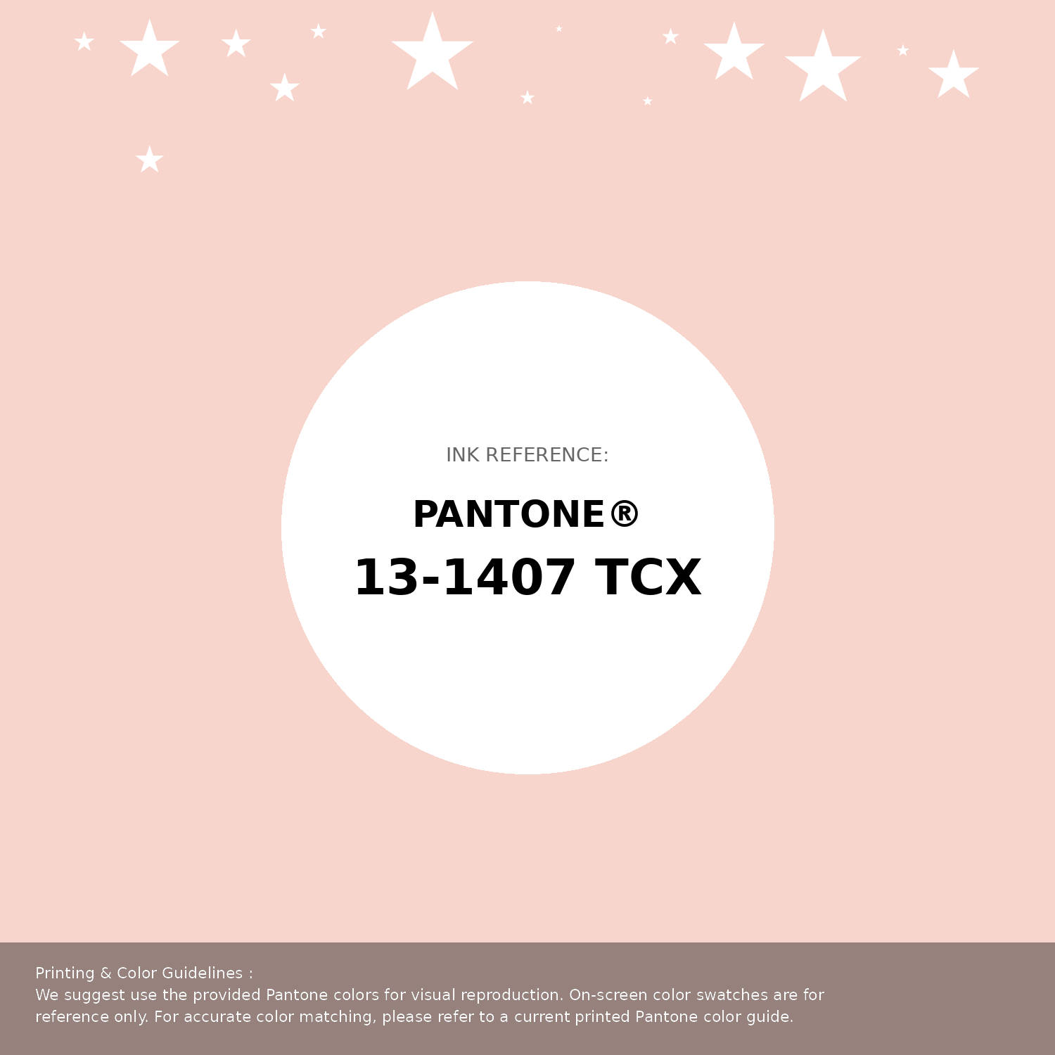 Hex Color #f7d5cc | Printing Match PANTONE 13-1407 TCX | Color