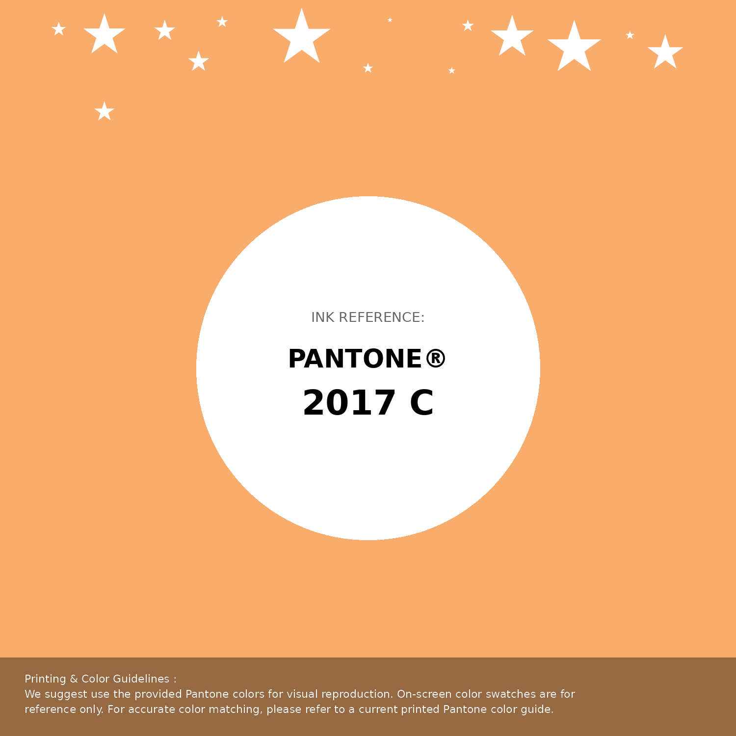 Beautiful Pantone swatch artwork featuring Pantone 2017 C Color | Hex color Code #f8ad6d. Professional color swatch design perfect for designers and color enthusiasts. #pantone #colorswatch #designresource #f8ad6d