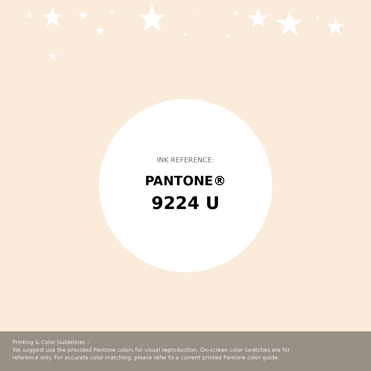 Beautiful Pantone swatch artwork featuring Pantone 9224 U Color | Hex color Code #faebda. Professional color swatch design perfect for designers and color enthusiasts. #pantone #colorswatch #designresource #faebda