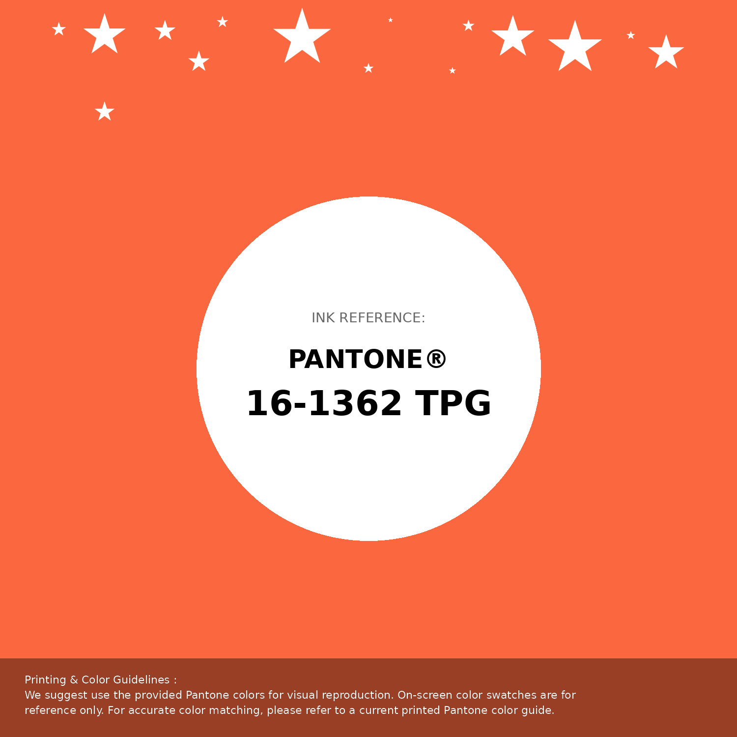 Beautiful Pantone swatch artwork featuring Pantone 16-1362 Tpg Vermillion Orange Color | Hex color Code #fb683f. Professional color swatch design perfect for designers and color enthusiasts. #pantone #colorswatch #designresource #fb683f