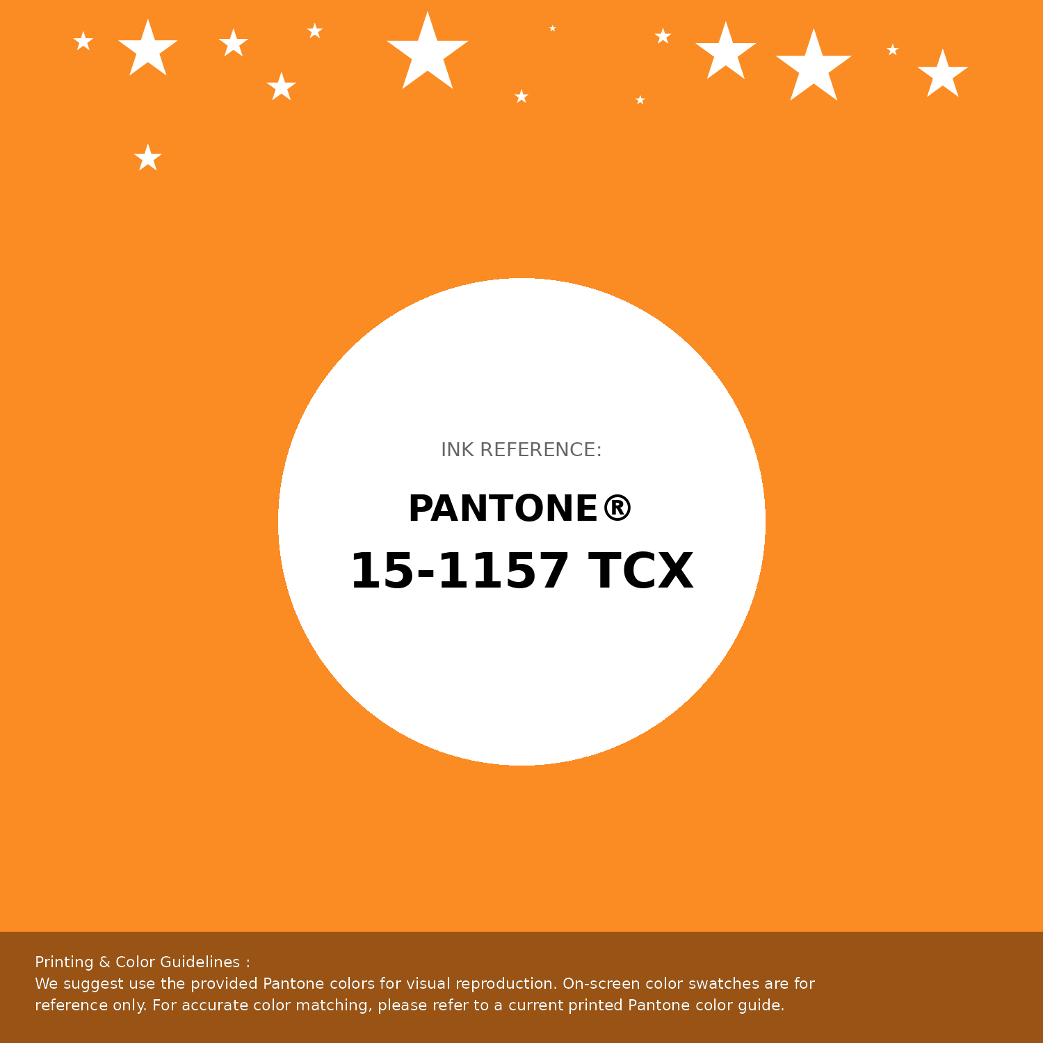 専用出品 Hex Color #fb8b23 | Printing Match PANTONE 15-1157 TCX | Color