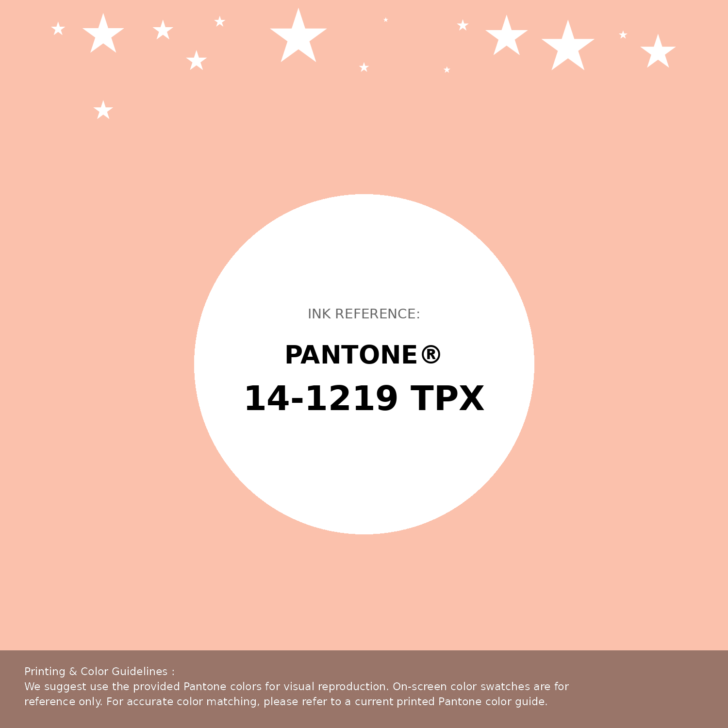 Beautiful Pantone swatch artwork featuring Pantone 14-1219 Tpx Peach Parfait Color | Hex color Code #fbc1ac. Professional color swatch design perfect for designers and color enthusiasts. #pantone #colorswatch #designresource #fbc1ac