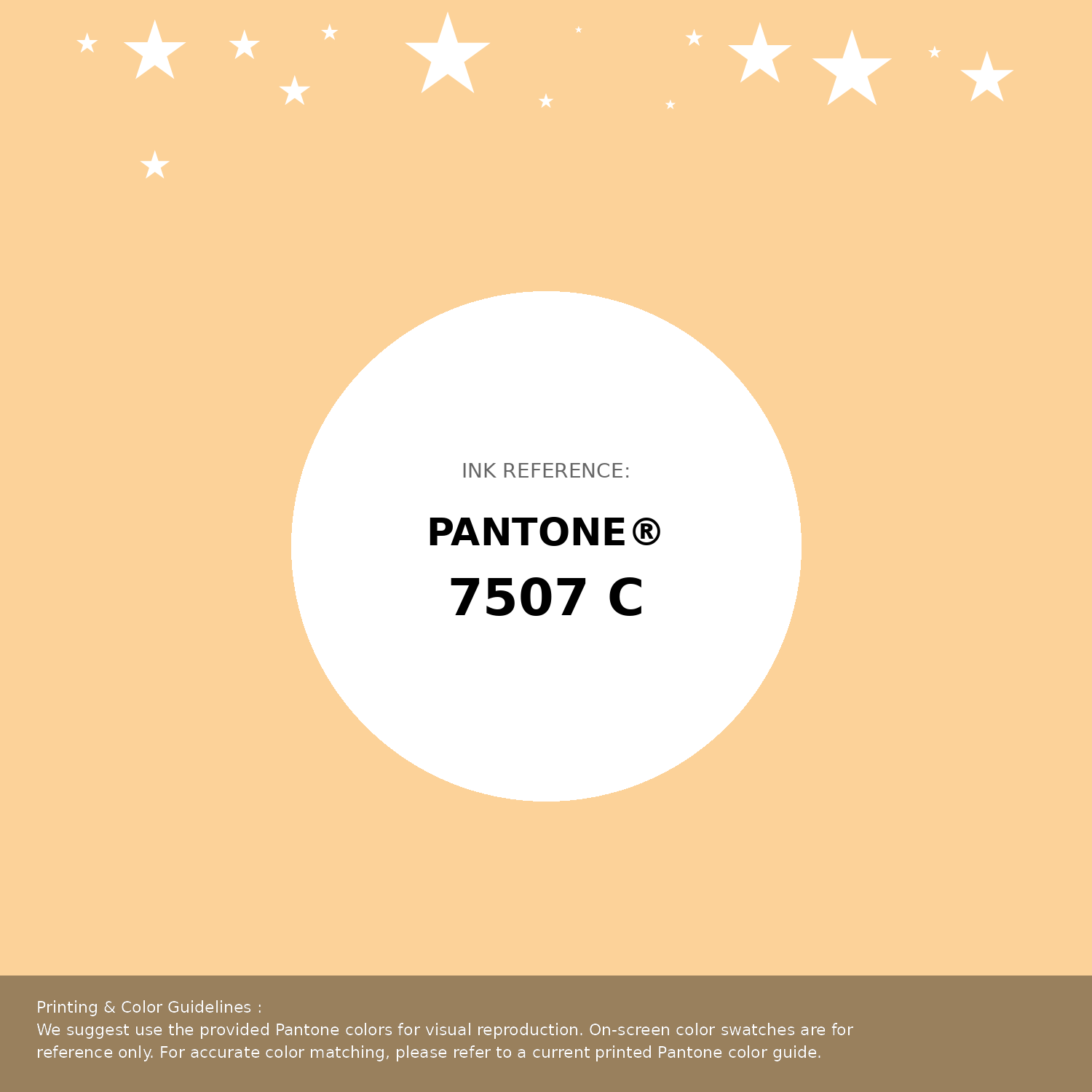 Beautiful Pantone swatch artwork featuring Pantone 7507 C Color | Hex color Code #fcd299. Professional color swatch design perfect for designers and color enthusiasts. #pantone #colorswatch #designresource #fcd299