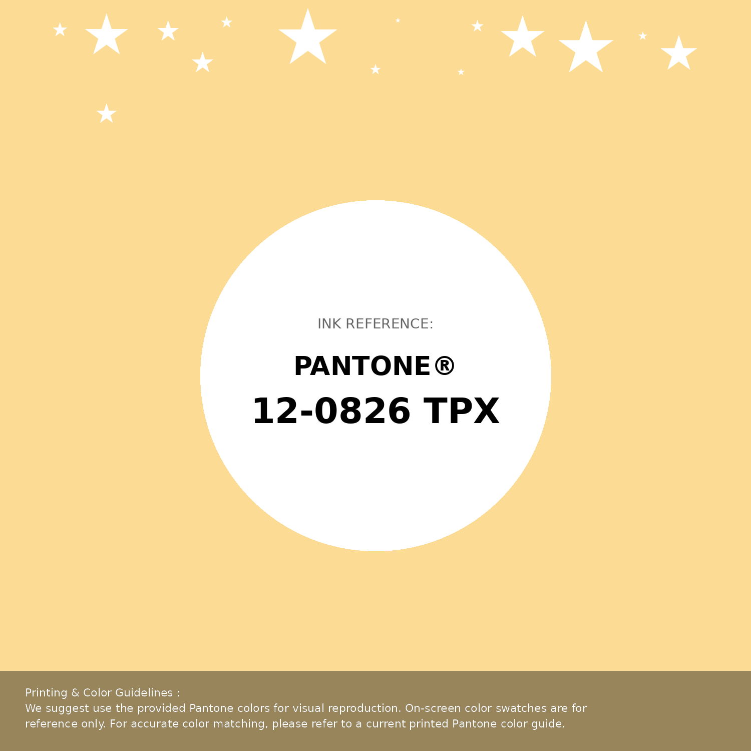Beautiful Pantone swatch artwork featuring Pantone 12-0826 Tpx Golden Haze Color | Hex color Code #fcdb95. Professional color swatch design perfect for designers and color enthusiasts. #pantone #colorswatch #designresource #fcdb95