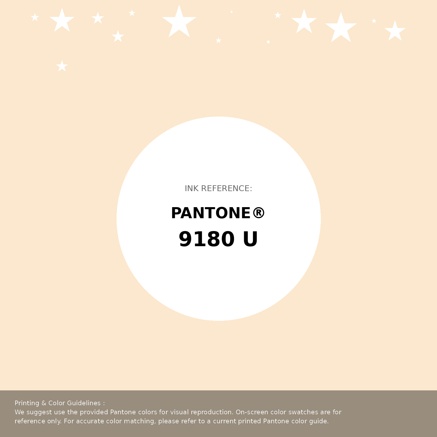 Beautiful Pantone swatch artwork featuring Pantone 9180 U Color | Hex color Code #fce8ce. Professional color swatch design perfect for designers and color enthusiasts. #pantone #colorswatch #designresource #fce8ce