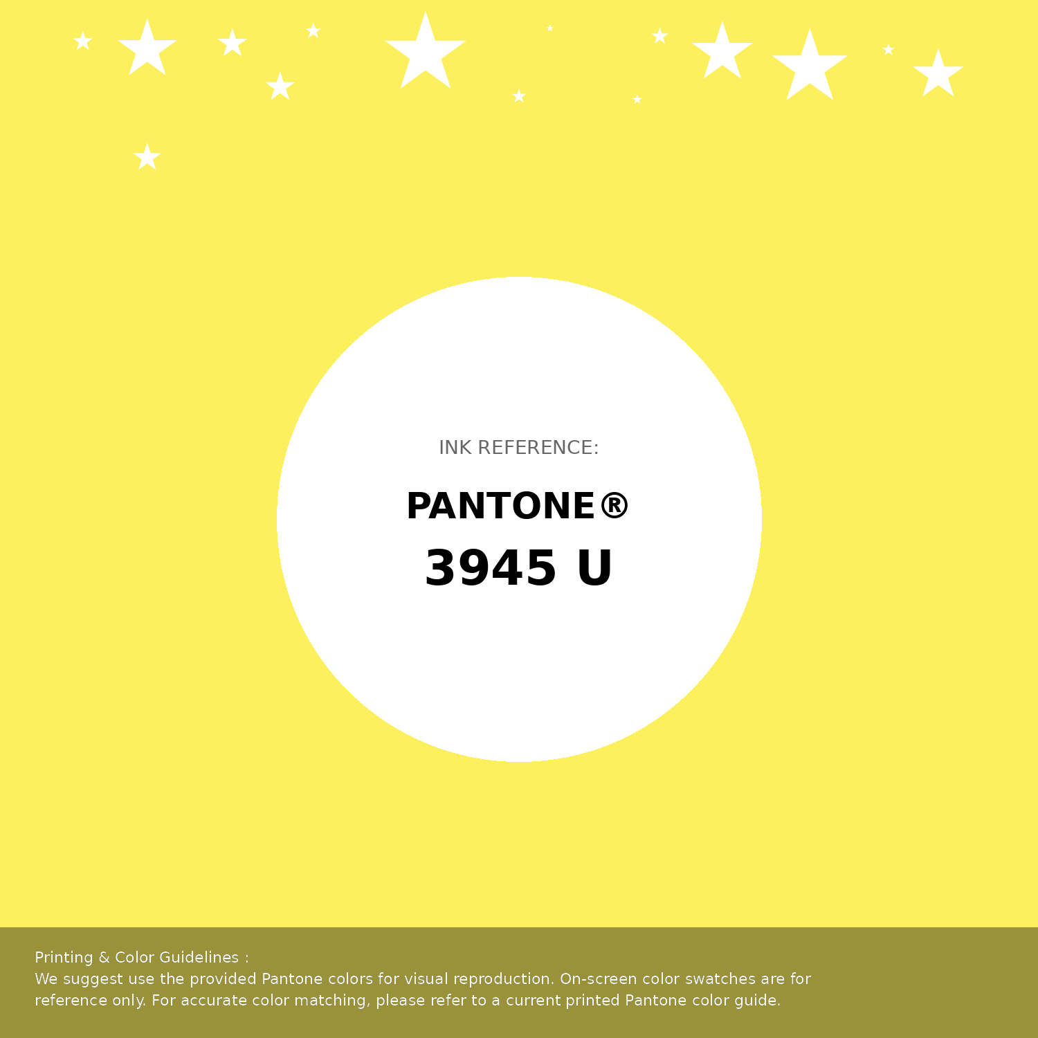 Beautiful Pantone swatch artwork featuring Pantone 3945 U Color | Hex color Code #fcf05f. Professional color swatch design perfect for designers and color enthusiasts. #pantone #colorswatch #designresource #fcf05f