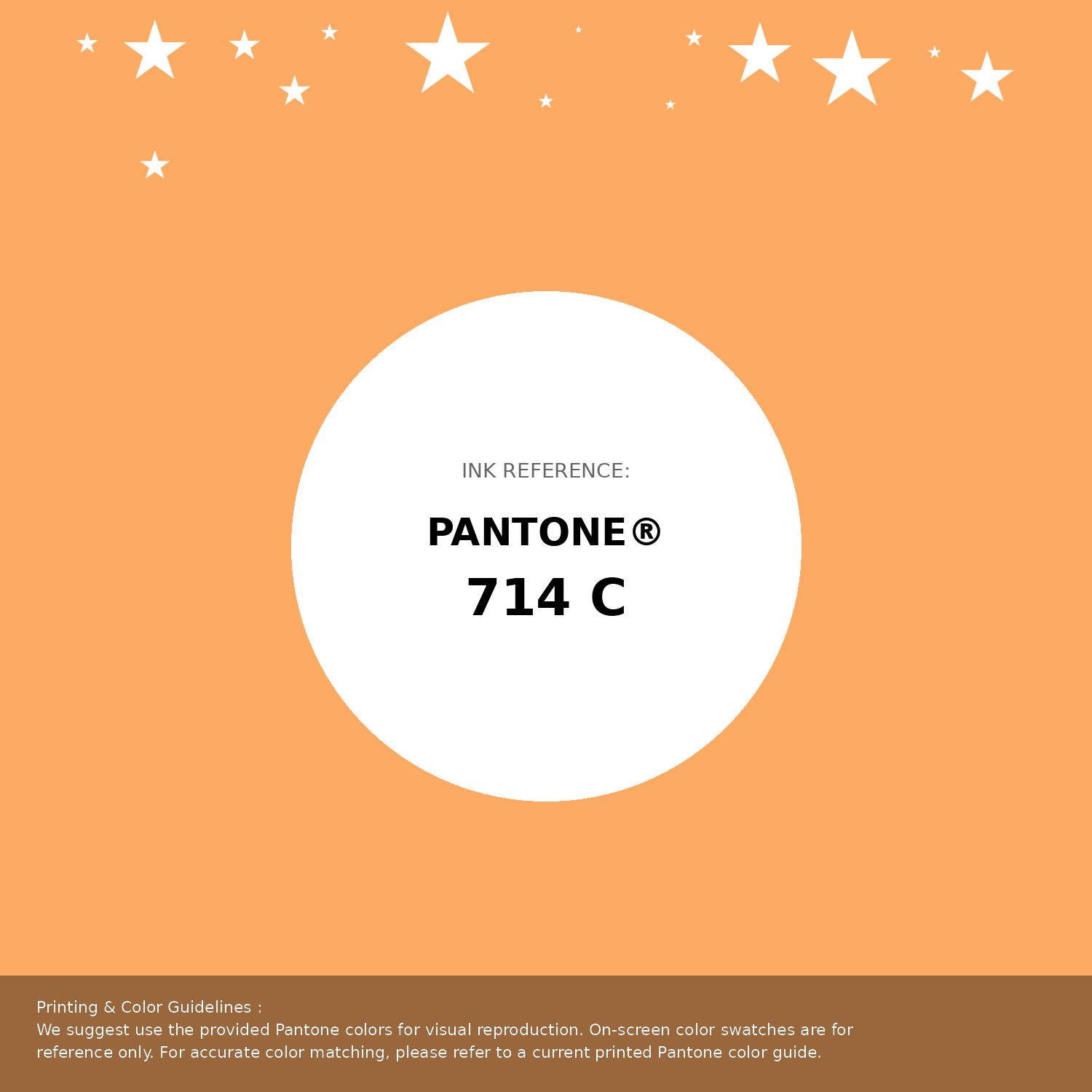 Beautiful Pantone swatch artwork featuring Pantone 714 C Color | Hex color Code #fdaa63. Professional color swatch design perfect for designers and color enthusiasts. #pantone #colorswatch #designresource #fdaa63