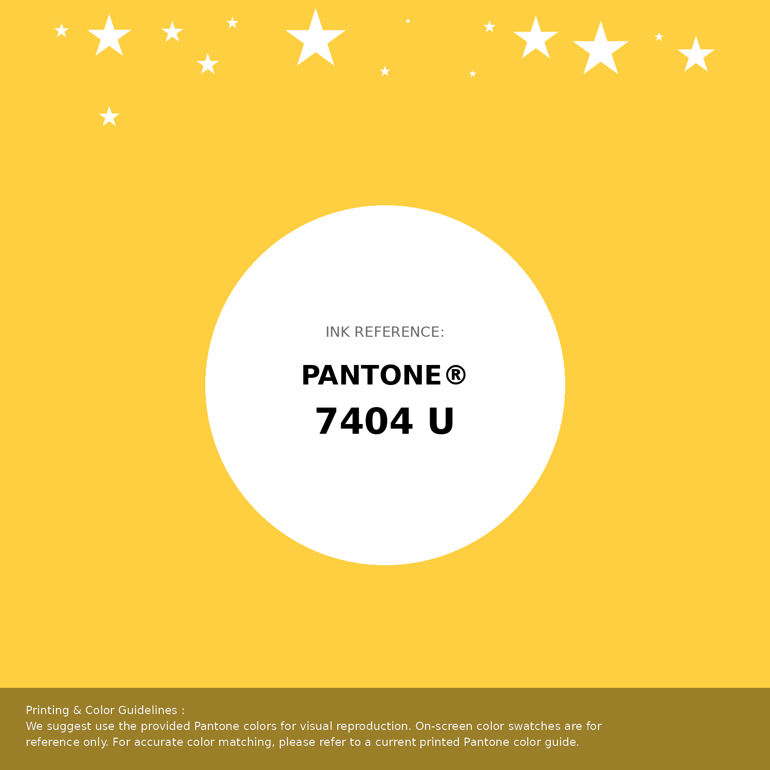 Beautiful Pantone swatch artwork featuring Pantone 7404 U Color | Hex color Code #fdcf41. Professional color swatch design perfect for designers and color enthusiasts. #pantone #colorswatch #designresource #fdcf41